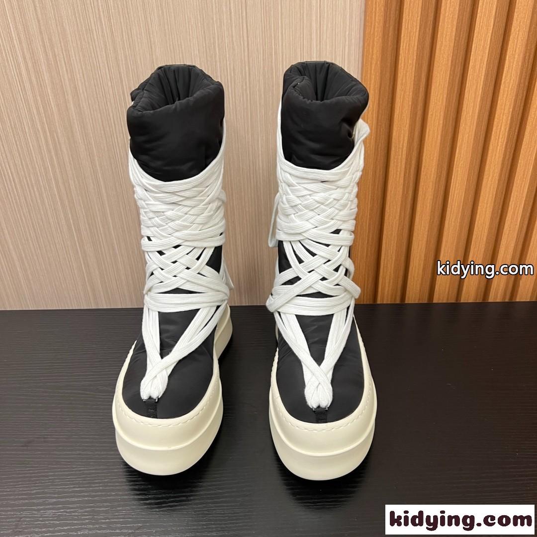MONCLER ｘ RICK OWENS BIGROCKSブーツ モンクレール ブーツ スーパーコピー ブラック-2
