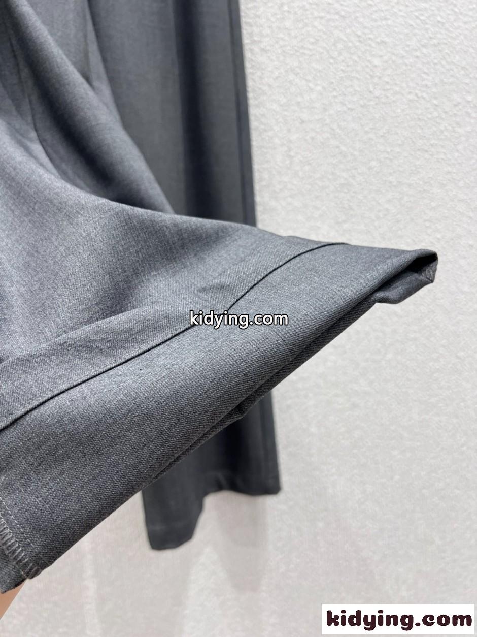 人気 ロゴ センタープレス トラウザーズ アレキサンダーワング パンツ 偽物 グレー-3