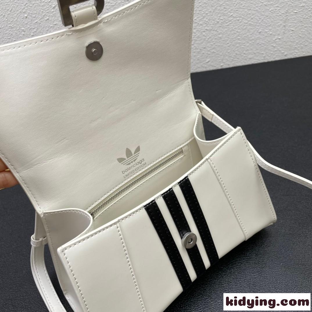 BALENCIAGA x ADIDAS 人気 HOURGLASS ハンドバッグ バレンシアガ バック コピー ホワイト-3