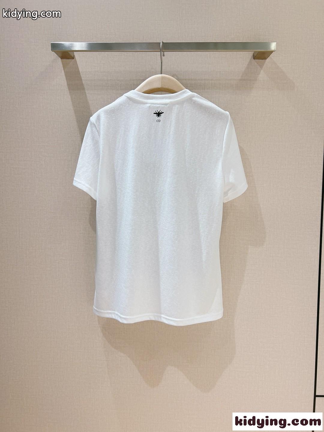 クリスチャン・ディオール Tシャツ コピー カジュアル クルーネック 半袖Tシャツ-0