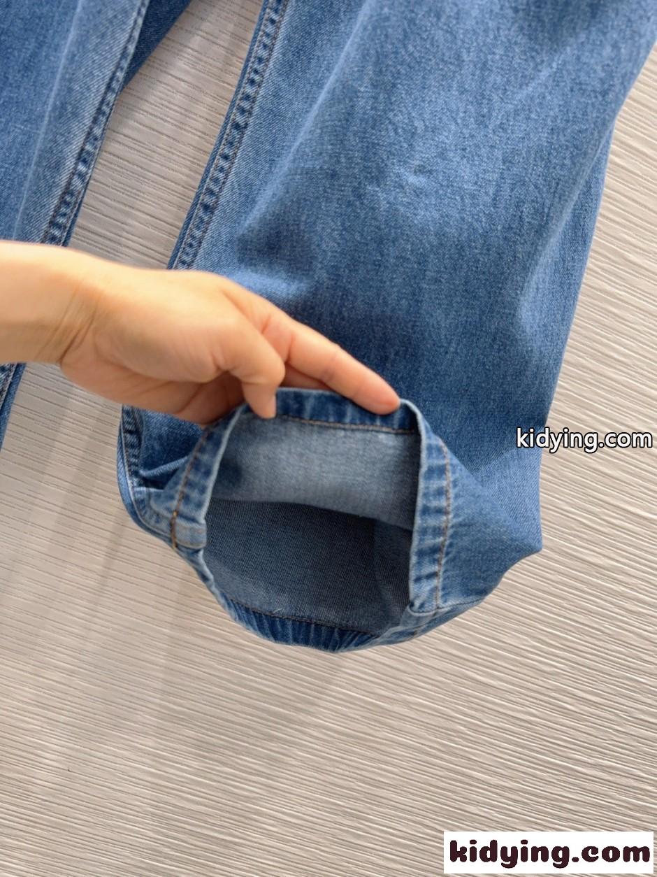 お洒落 合わせやすい ベルテッド デニムパンツ ロエベ ジーンズ コピー-1