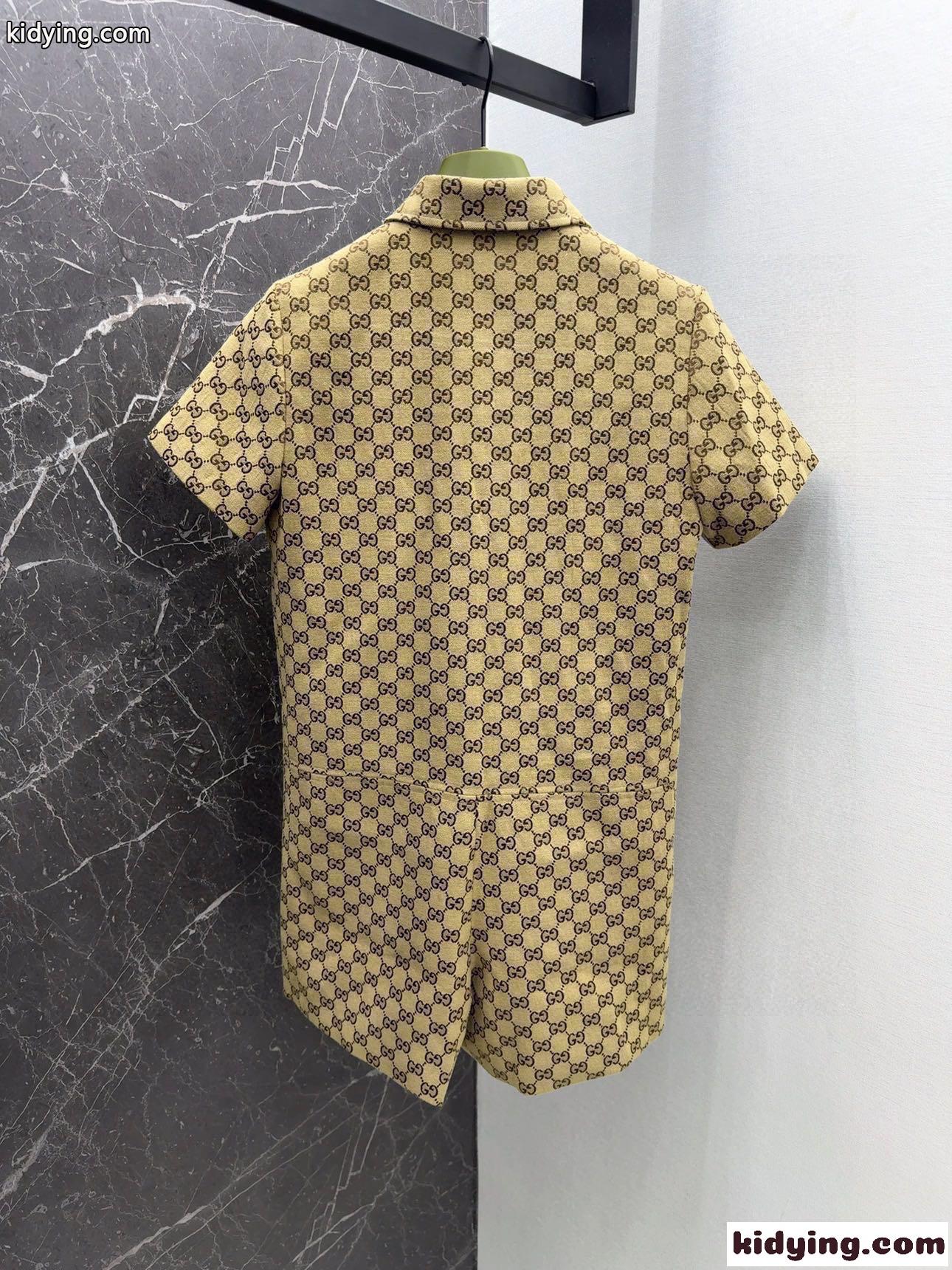 GGキャンバス ジャンプスーツ グッチ ワンピース コピー ショートパンツ-5