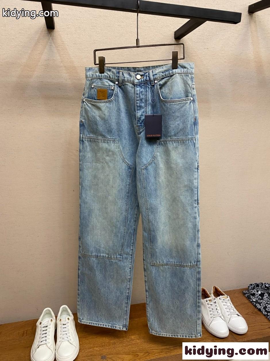 デニム カーペンターパンツ ルイ・ヴィトン ジーンズ コピー デニムパンツ-0