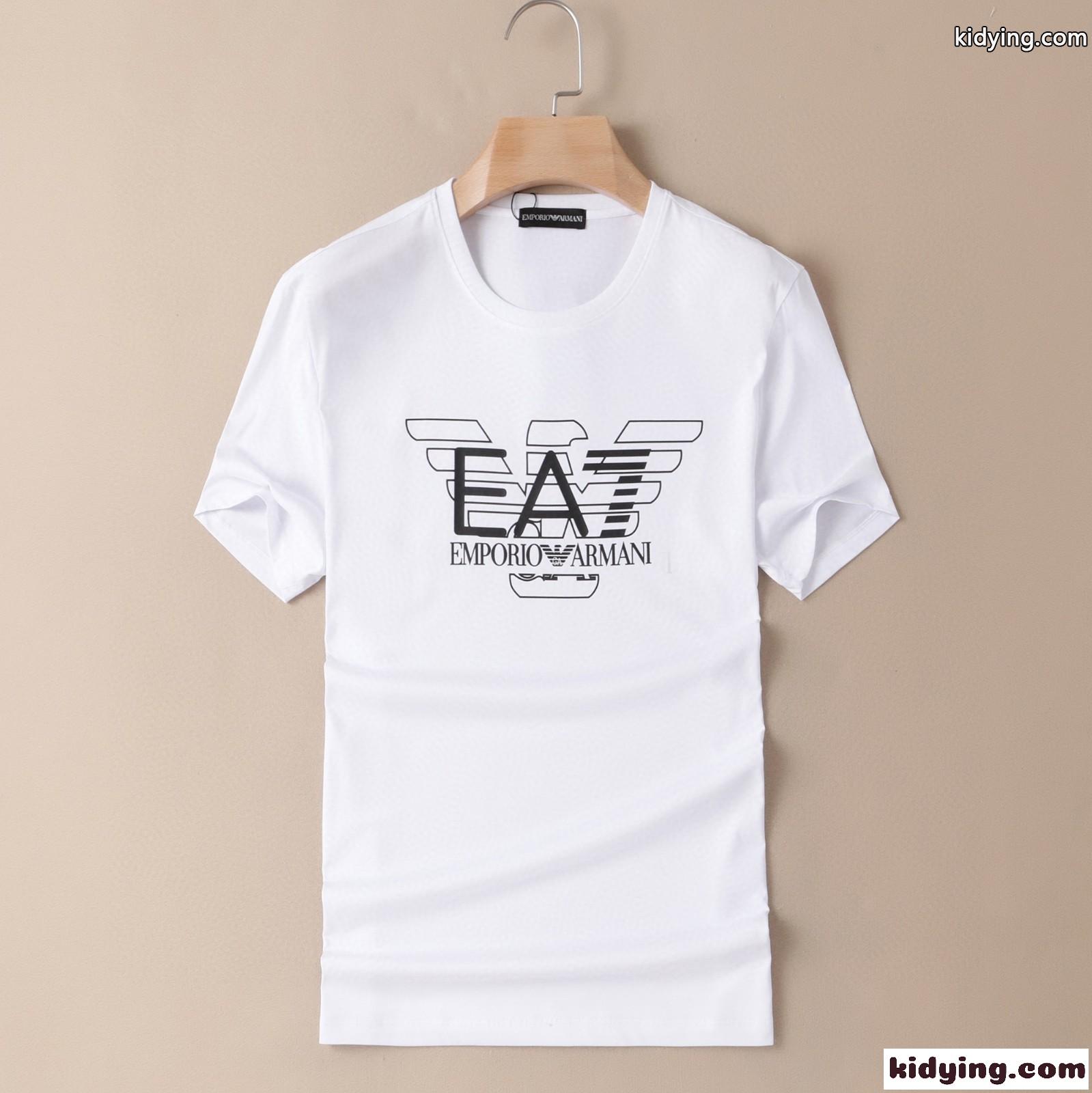 人気 おしゃれ クルーネック 半袖 トップス アルマーニ tシャツ コピー 定番 クルーネック コットン-1