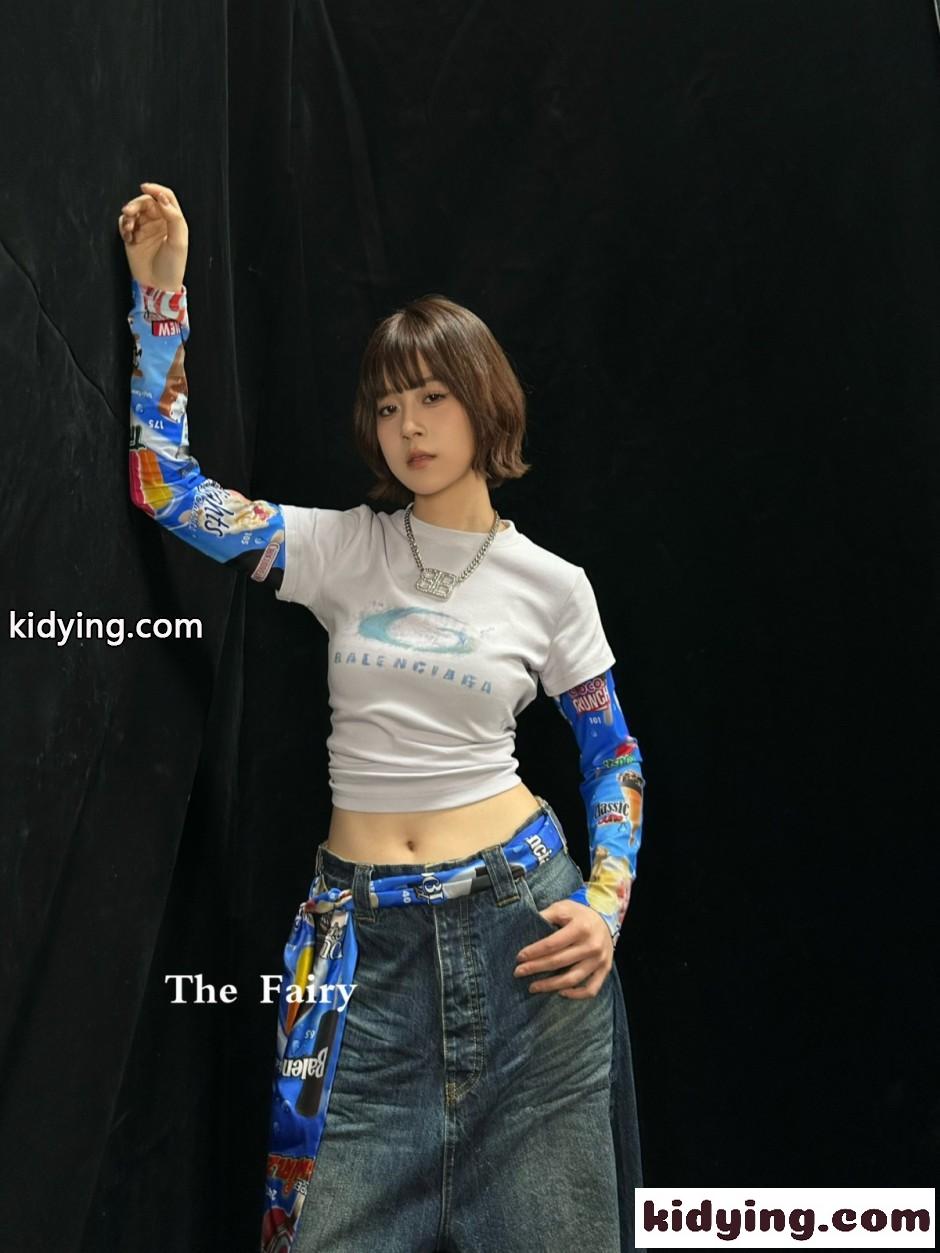レイヤード風 グラフィック ロングスリーブTシャツ バレンシアガ Tシャツ コピー-3