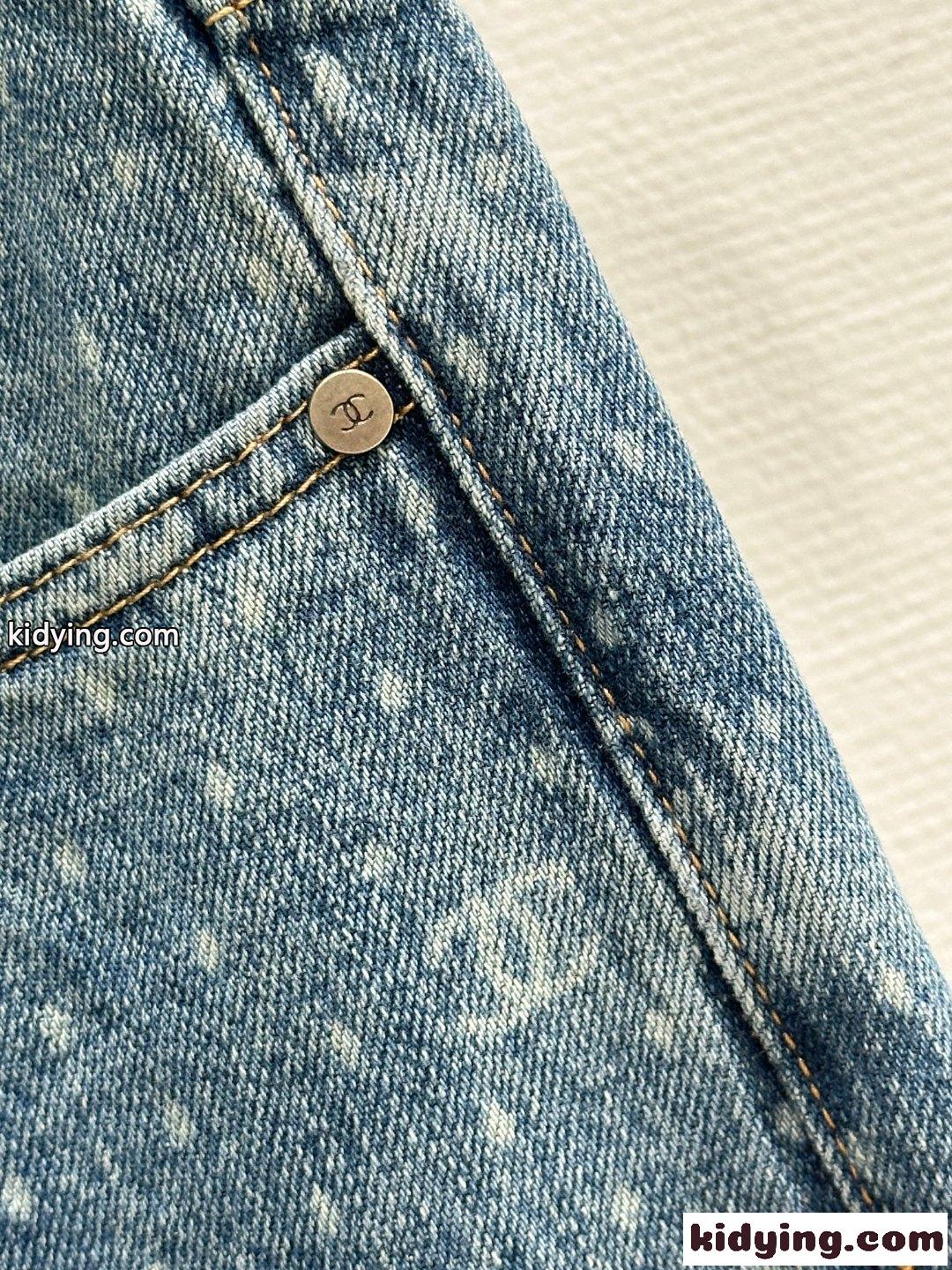 可愛い お洒落 合わせやすい デニムパンツ シャネル ジーンズ コピー レディース-1