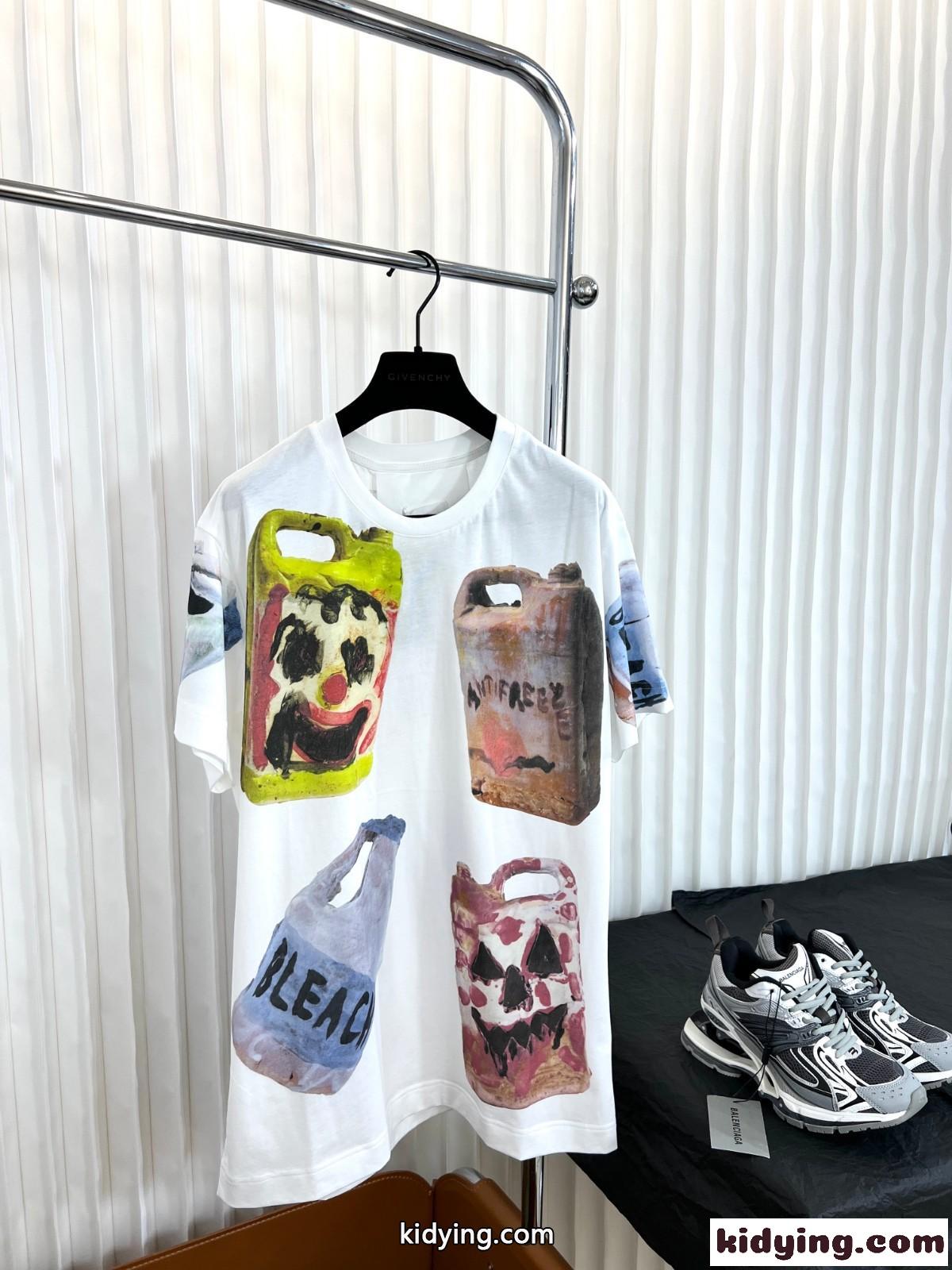 注目される 個性的 プリント ストリート ルーズ ジバンシィ Tシャツ コピー 半袖 カジュアル トップス-0