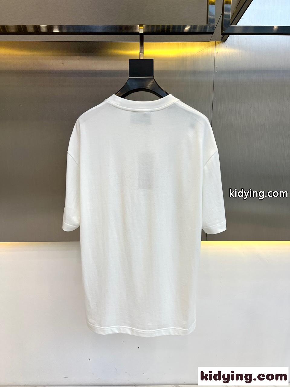 定番 カジュアル コットンジャージー 半袖Tシャツ  グッチ Tシャツ コピー ホワイト-3