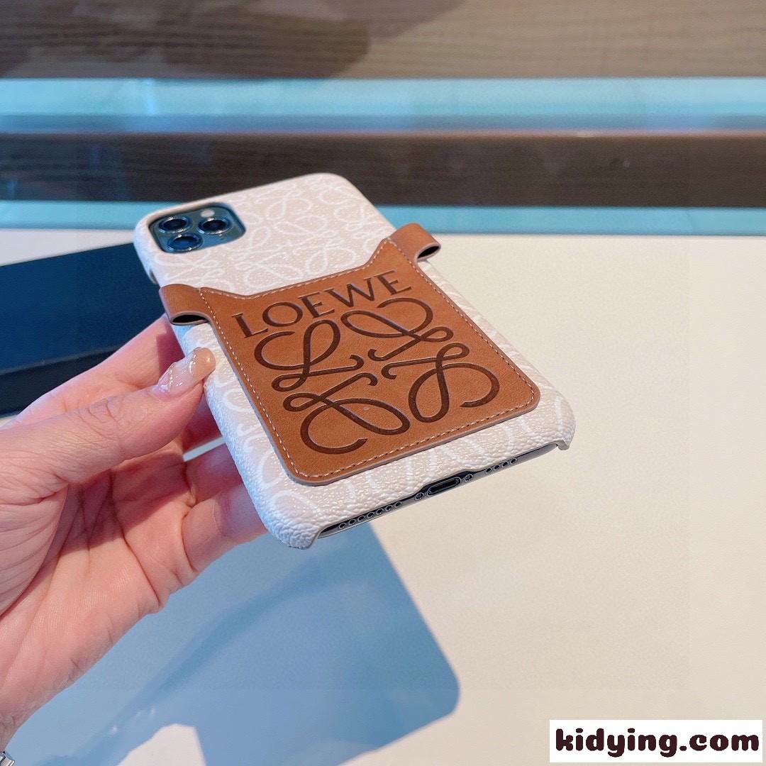 カード収納 ロエベ スマホケース 偽物 アイフォンケース iPhone 15-0