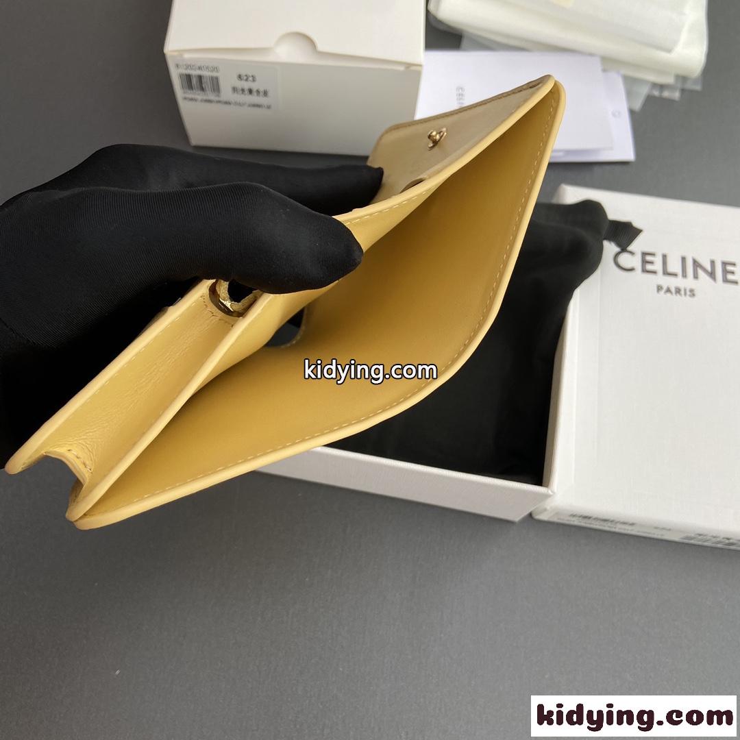 セリーヌ コンパクトウォレット トリオンフ スーパーコピー n級品 イエロー-4