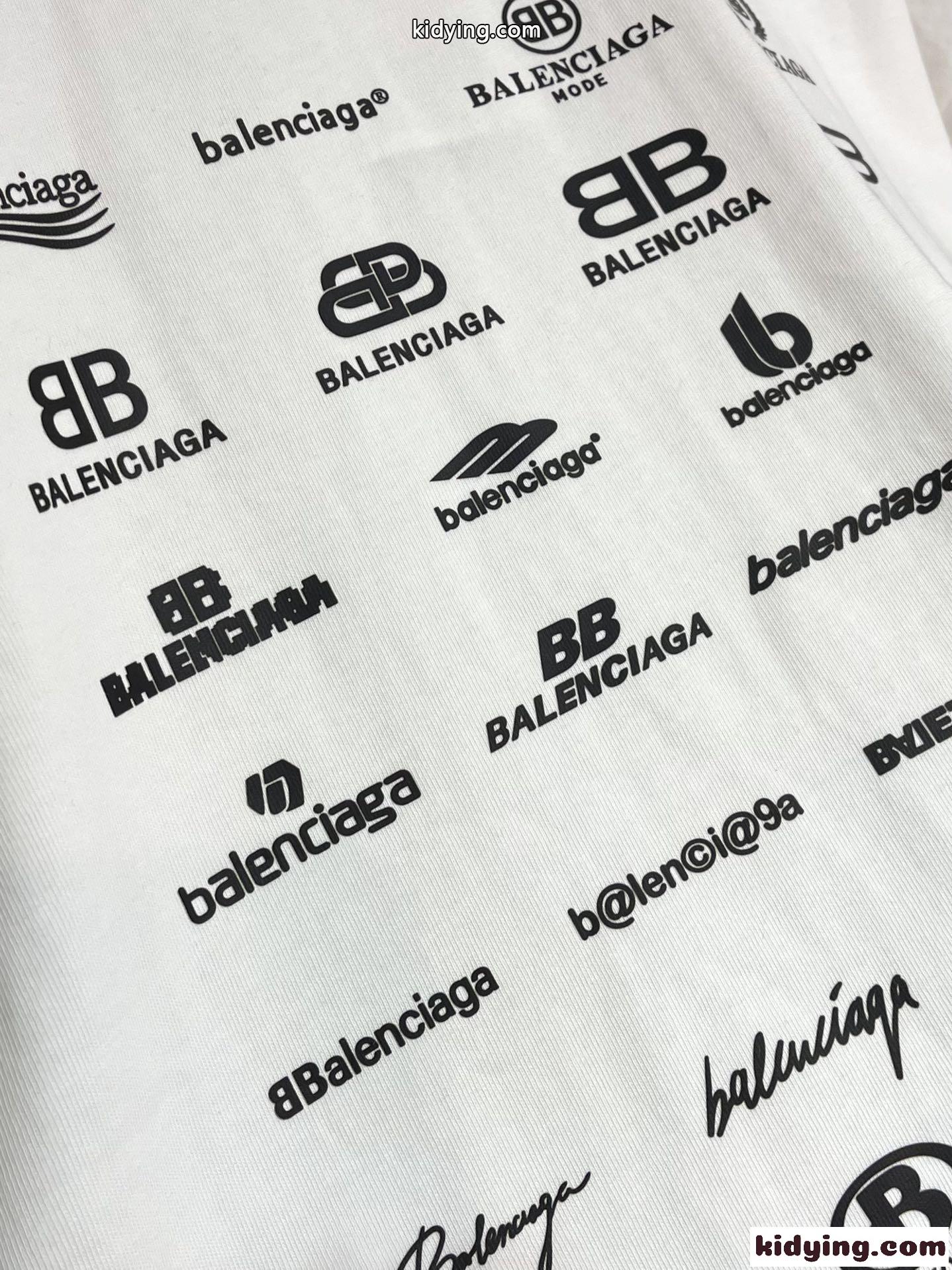 バレンシアガ Tシャツ コピー コットン お洒落 合わせやすい プリント 半袖Tシャツ-4