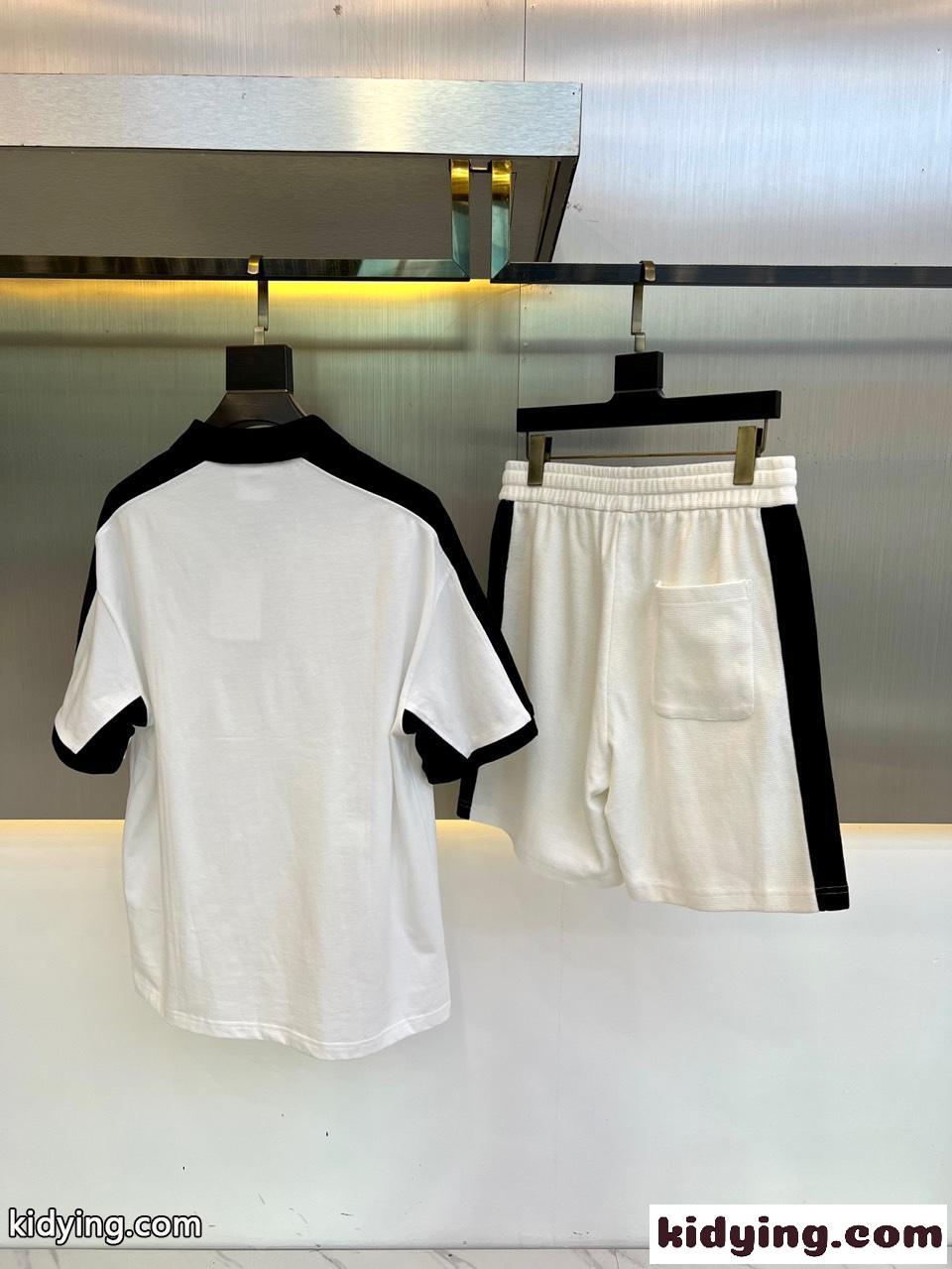 カジュアル 着心地いい 半袖 ポロシャツ ショートパンツ ジバンシィ セットアップ コピー-4