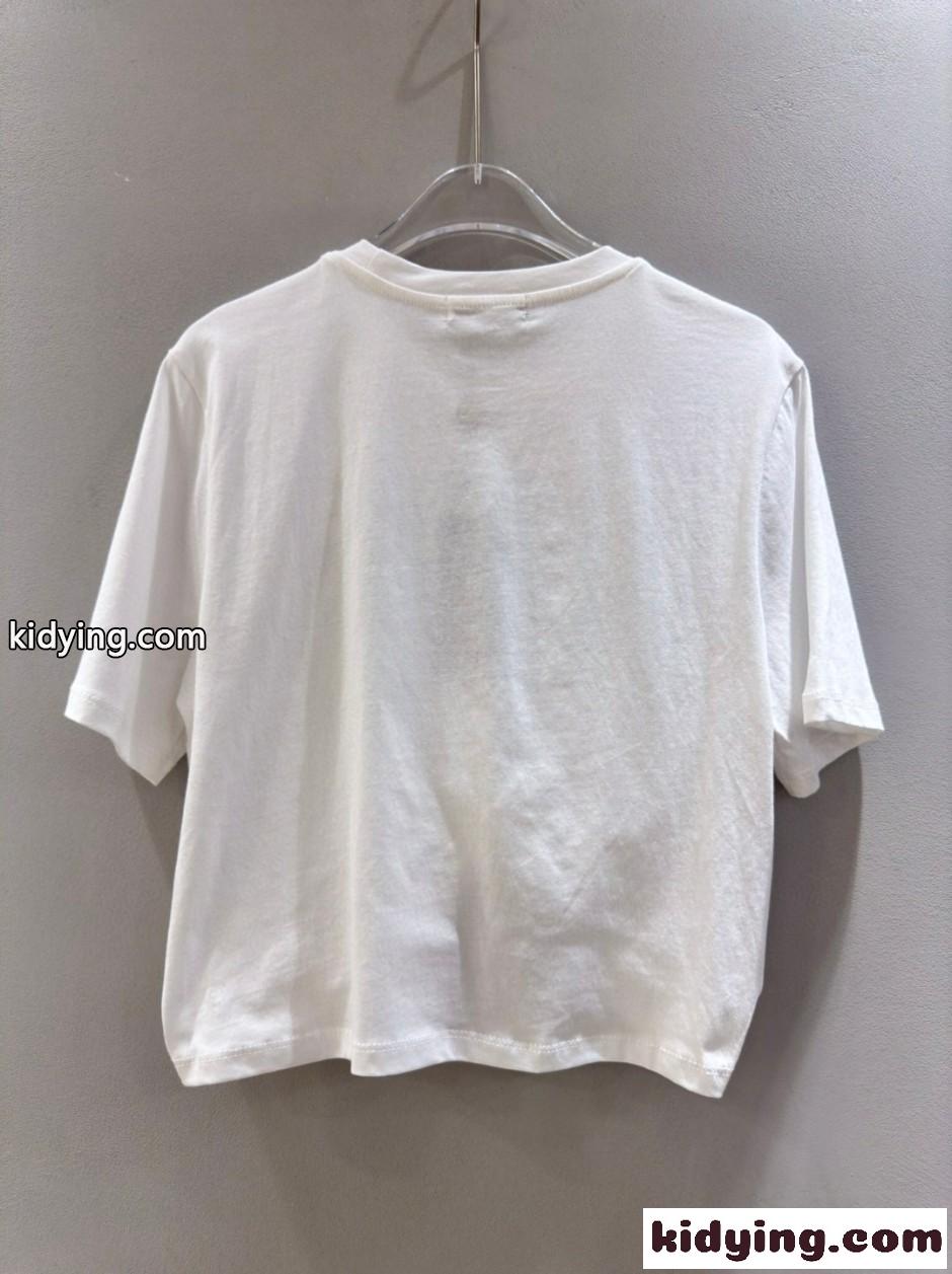 ヴェルサーチ Tシャツ コピー セーフティー ピン ロゴ 半袖Tシャツ ホワイト-0