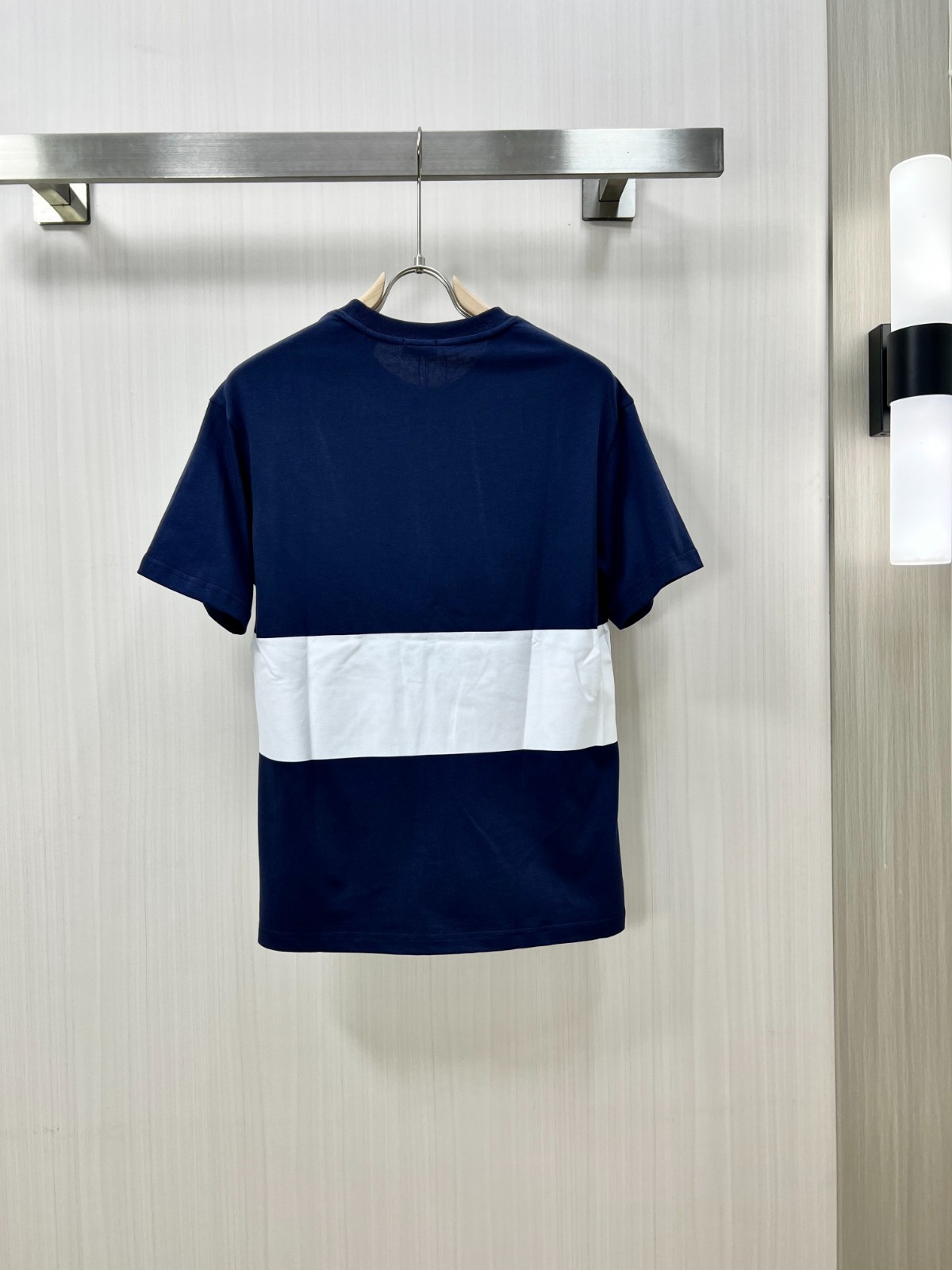 EKD ストライプ コットンTシャツ バーバリー Tシャツ コピー ブルー-1