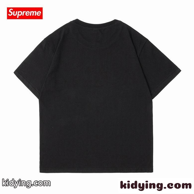 ユニセックス 人気 シンプル 8色あり 着心地いい ゆったり 半袖 シュプリーム tシャツ コピー おしゃれ ロゴ 定番-5