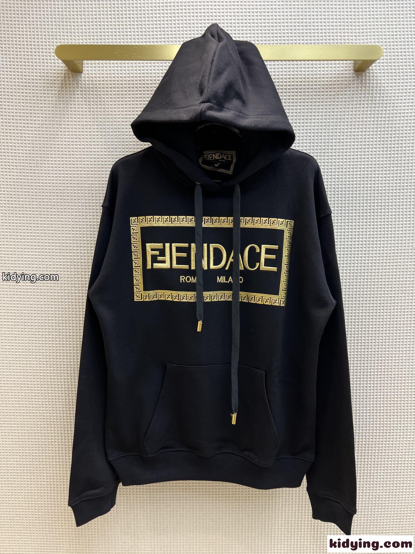 FENDI×VERSACE メデューサ コットンパーカー ヴェルサーチ パーカー コピー フード付き ユニセックス-4