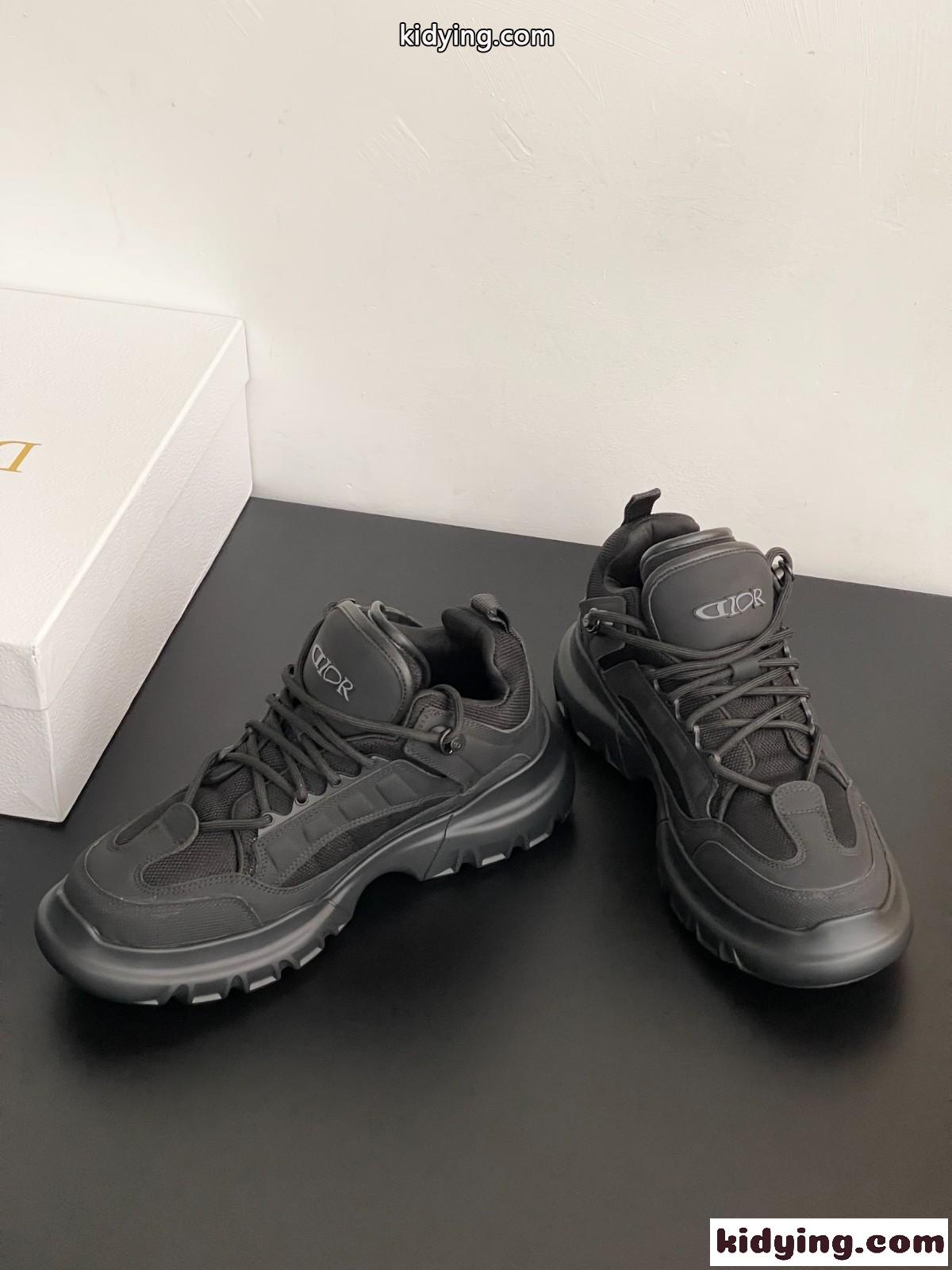 DIOR AND LEWIS HAMILTON Dior Snow ダービーシューズ クリスチャン・ディオール スニーカー スーパーコピー ブラック-1