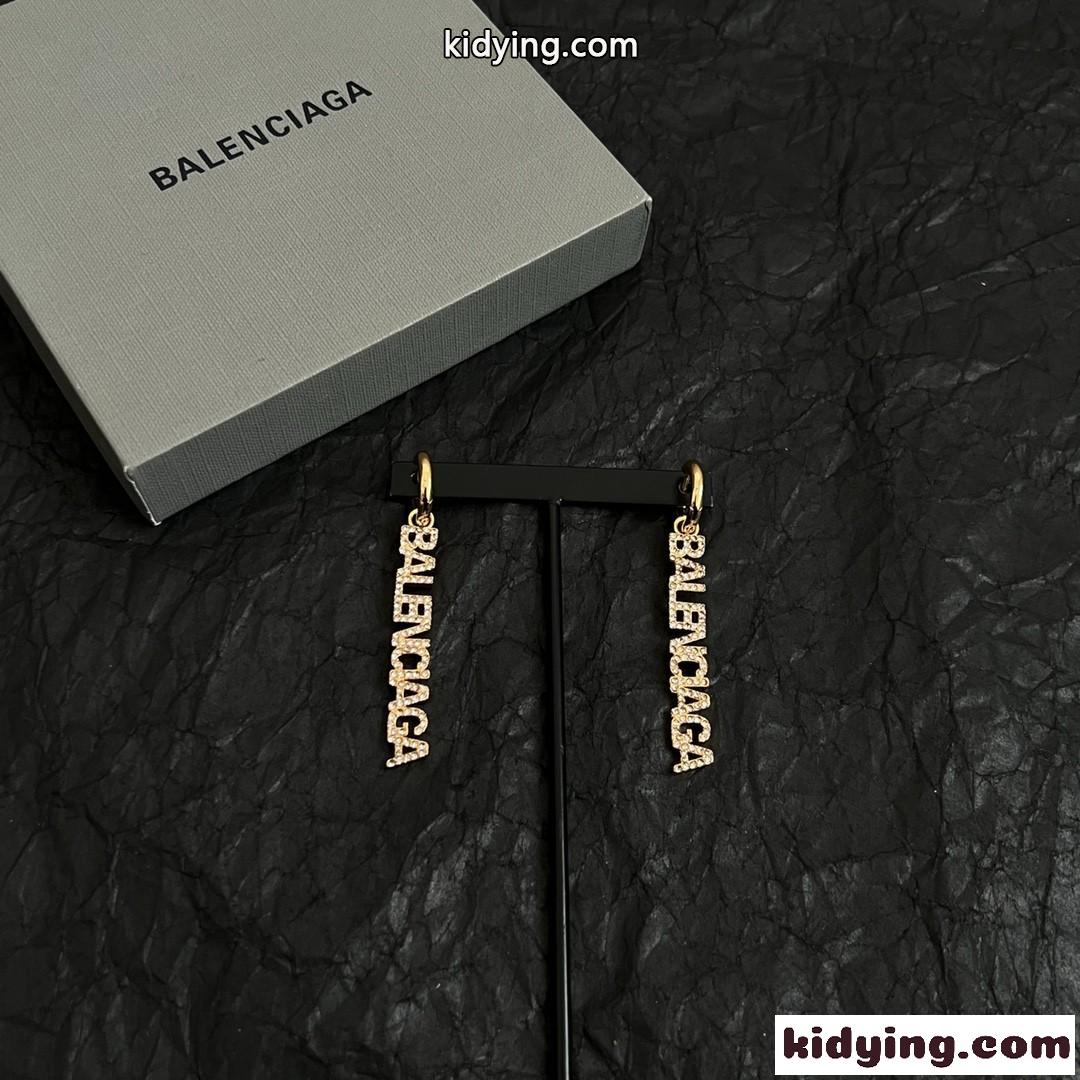 キラキラ BALENCIAGA モノグラム バレンシアガ イヤリング コピー レディース-1