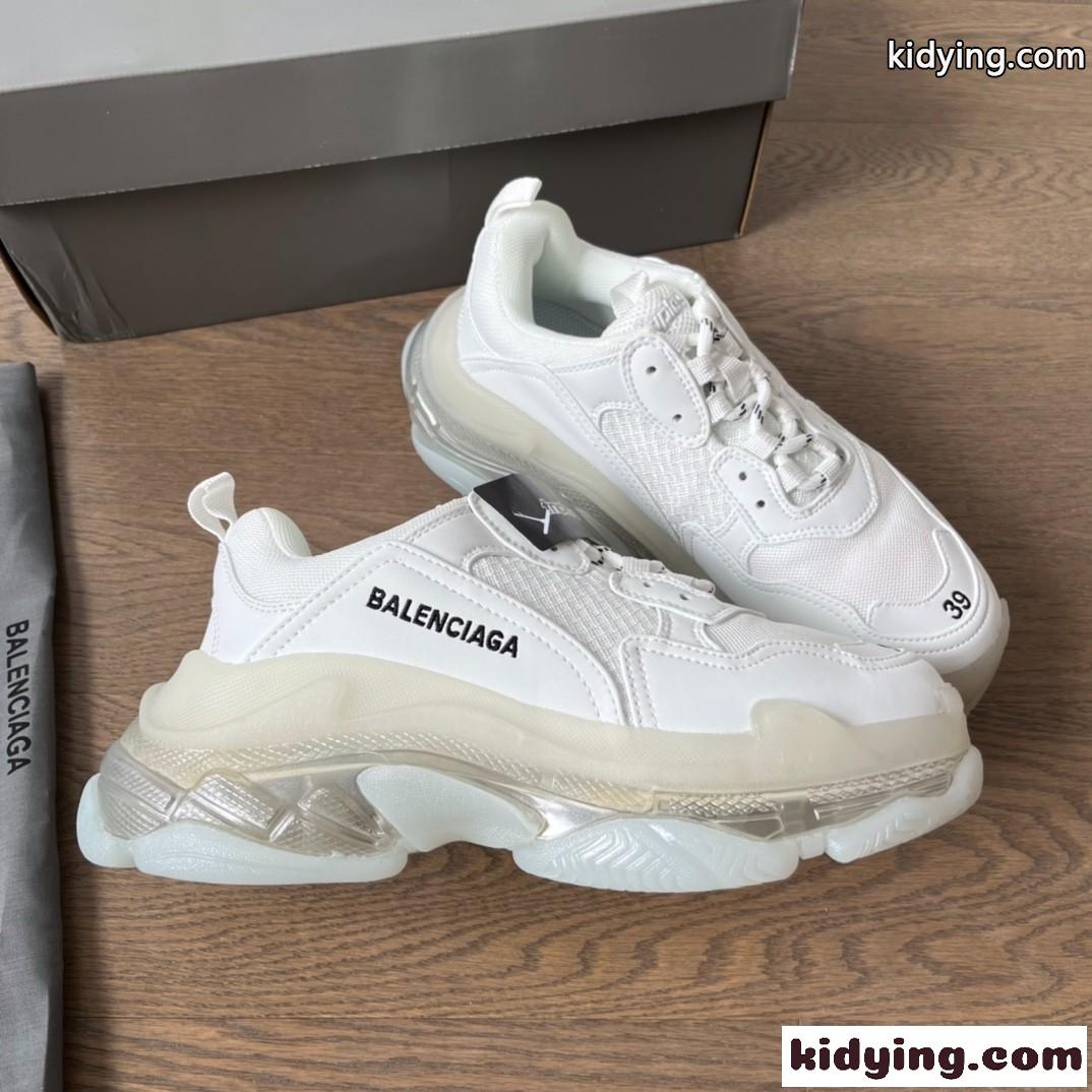人気 軽量 Triple S Clear Sole バレンシアガ スニーカー スーパーコピー ホワイト-0