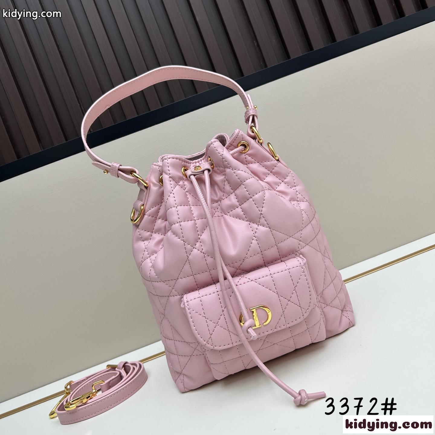 Dior Caro バケットバッグ スモール クリスチャン・ディオール バッグ コピー ピンク-0