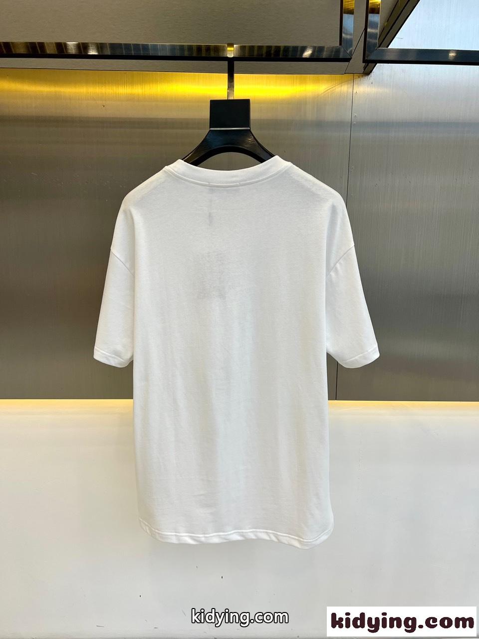 グッチ Tシャツ コピー シンプル 快適 コットン 半袖Tシャツ ホワイト-3