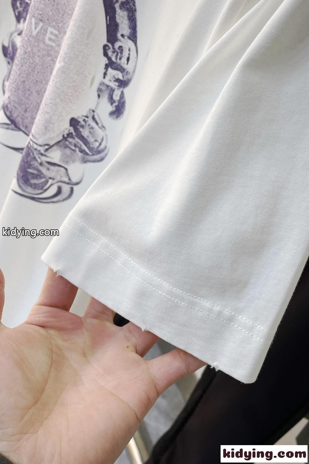 カジュアル リング プリント コットン 半袖Tシャツ ジバンシィ Tシャツ 偽物-3