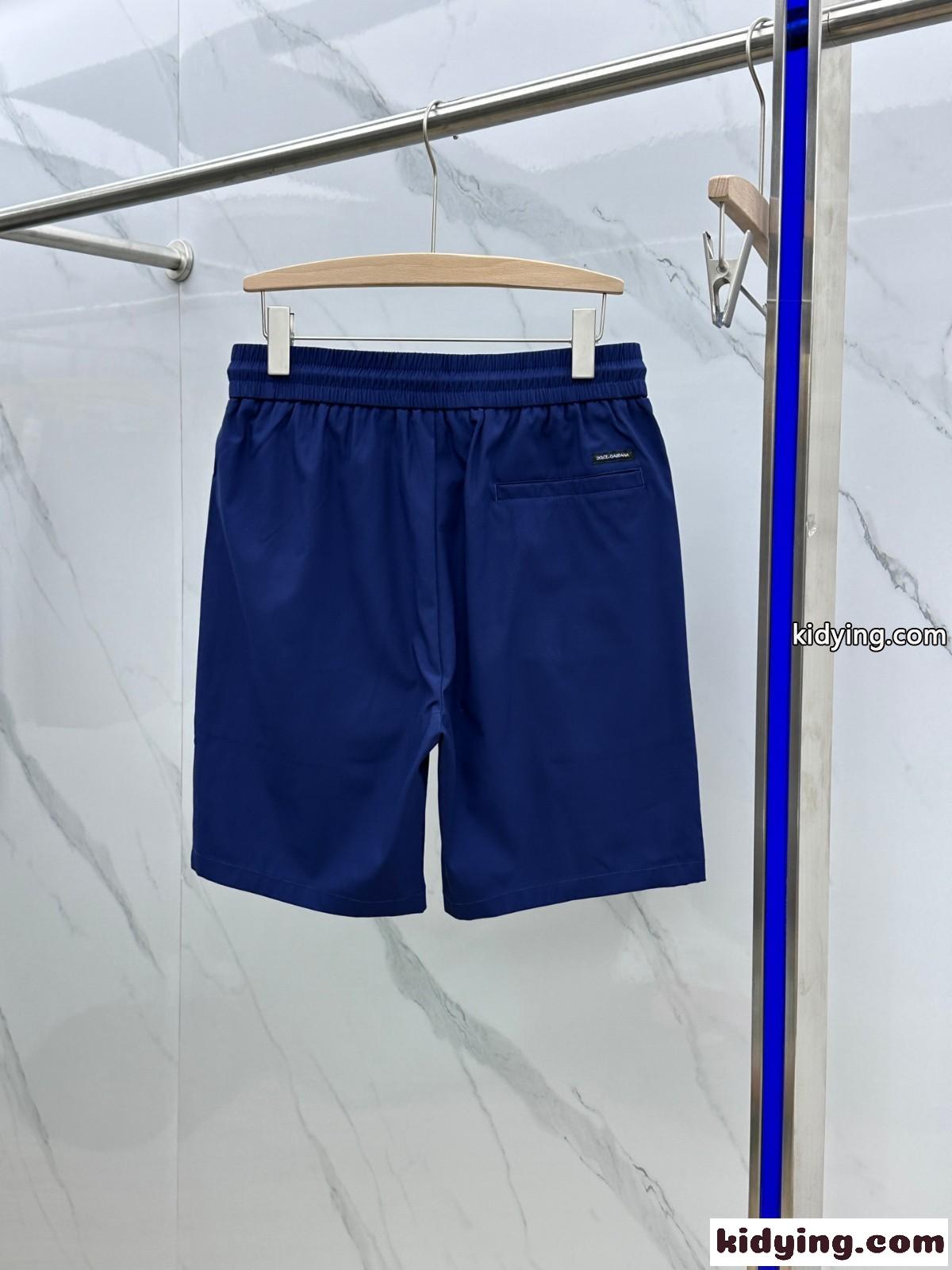 ロゴプレート ショートパンツ ドルチェ&ガッバーナ カジュアルパンツ コピー ブルー-3