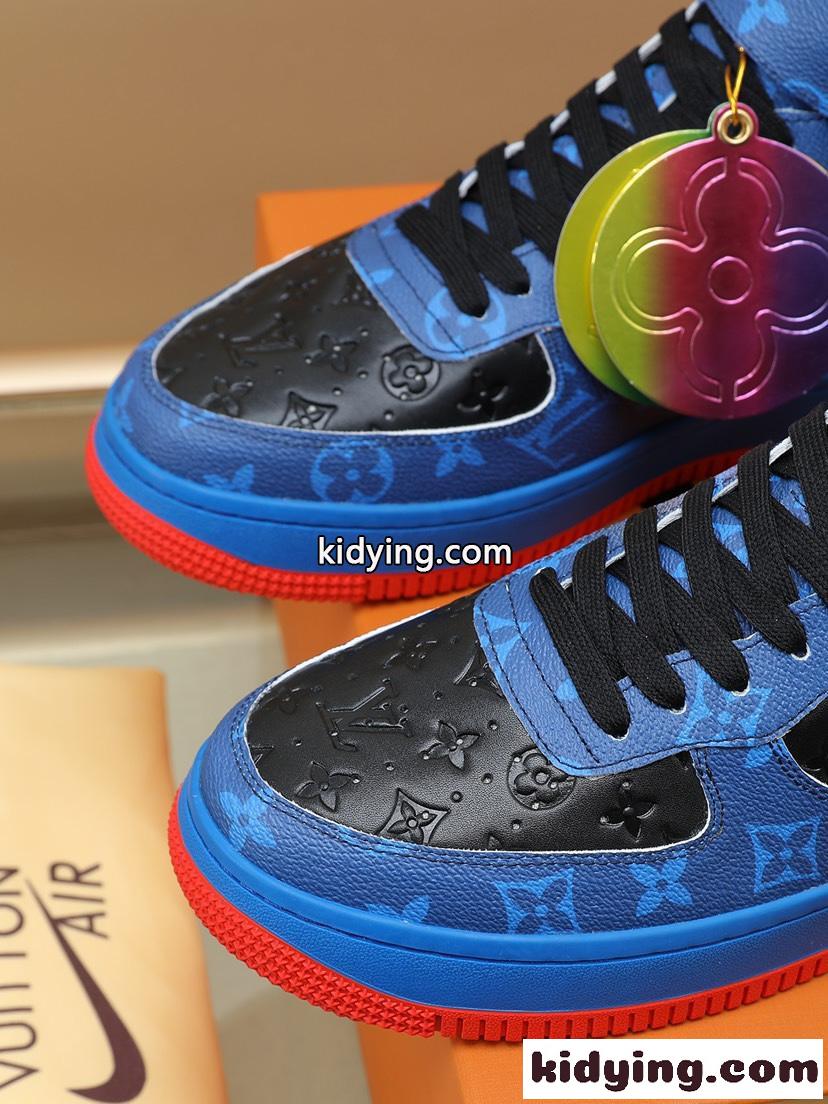Louis Vuitton x OFF-WHITE x Nike 高級感 人気 ハイカット オフホワイト スニーカー コピー カジュアル おしゃれ-3