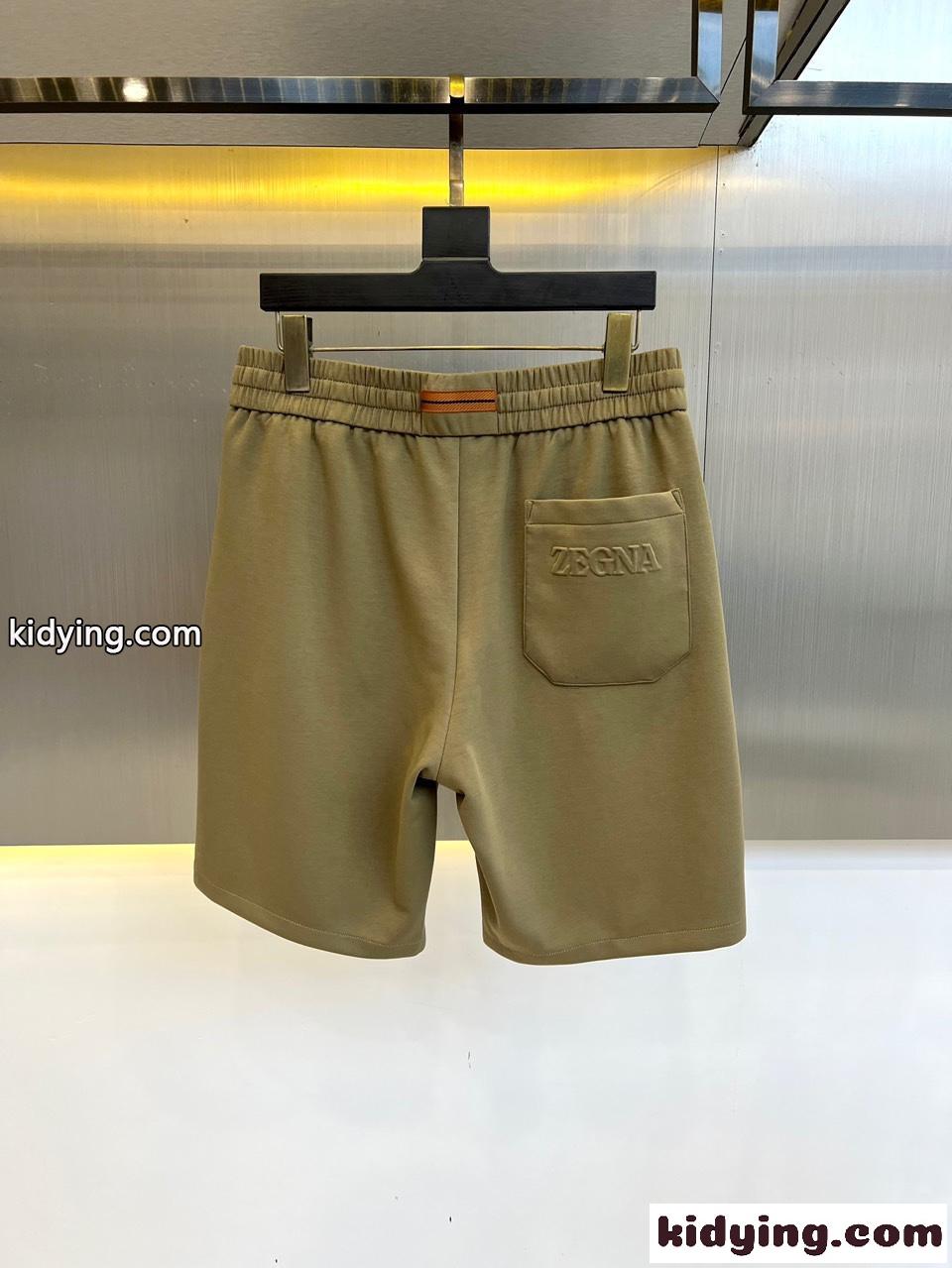 春夏 定番 ショートパンツ エルメネジルド・ゼニア パンツ コピー カーキ-1