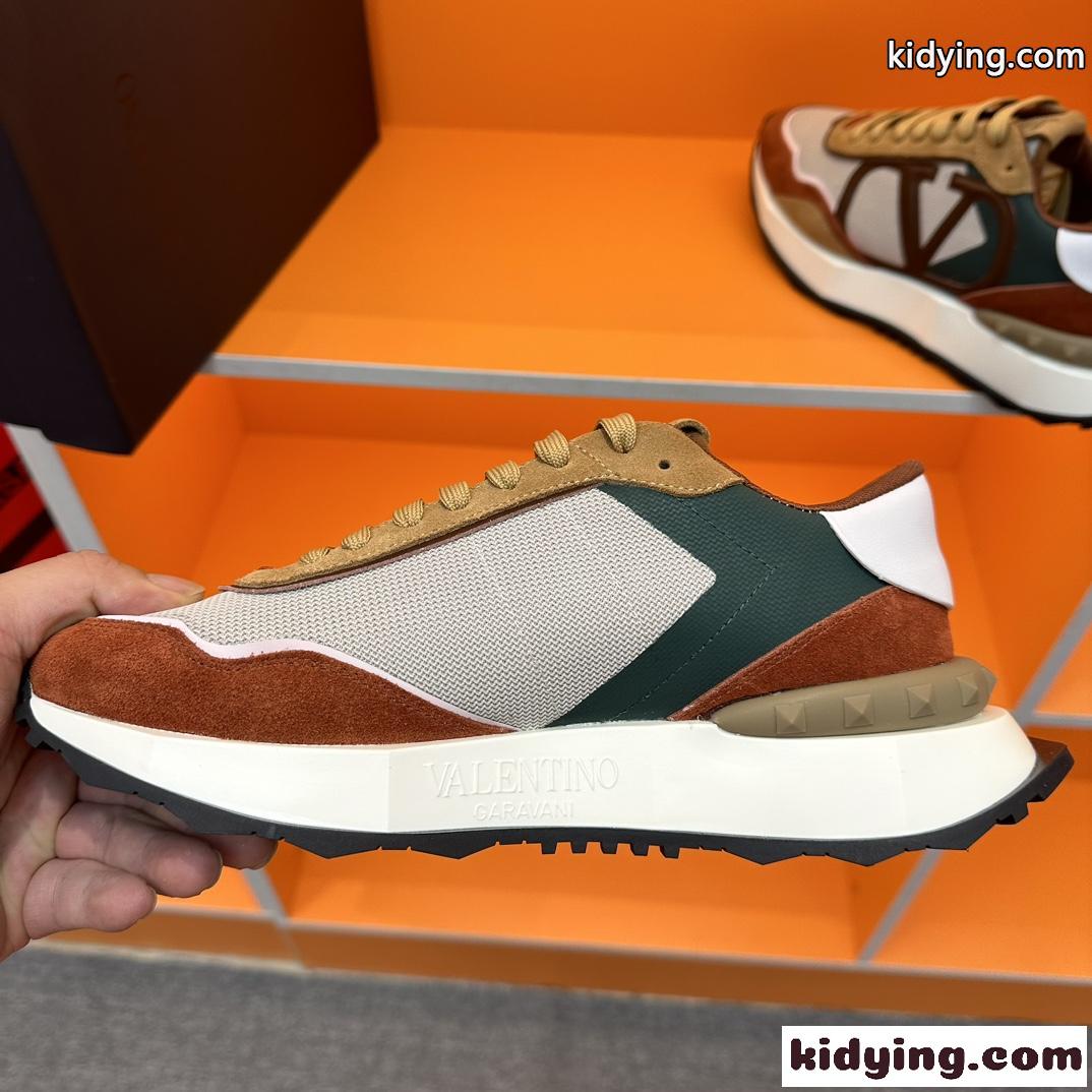 カジュアル 人気 Vロゴ ヴァレンティノ スニーカー メンズ コピー ロートップスニーカー-3