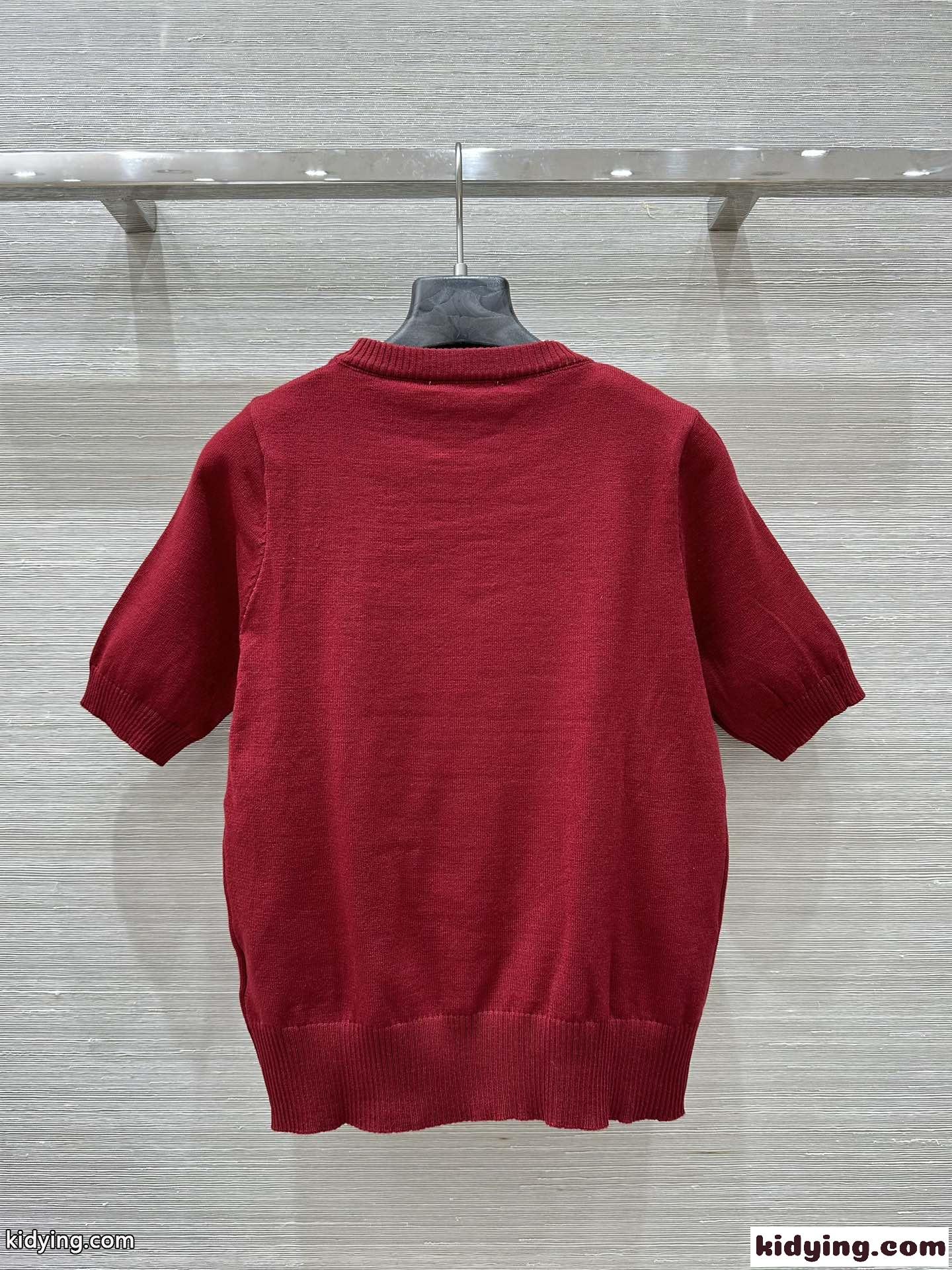 ラルフローレン ニットウェア コピー Polo ベア ウール クルーネック 半袖ニット レッド-4