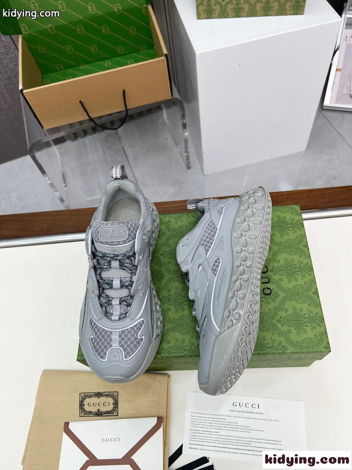 人気新作～GUCCI cub3dスニーカー グッチ スーパーコピー n級品 グレー-2
