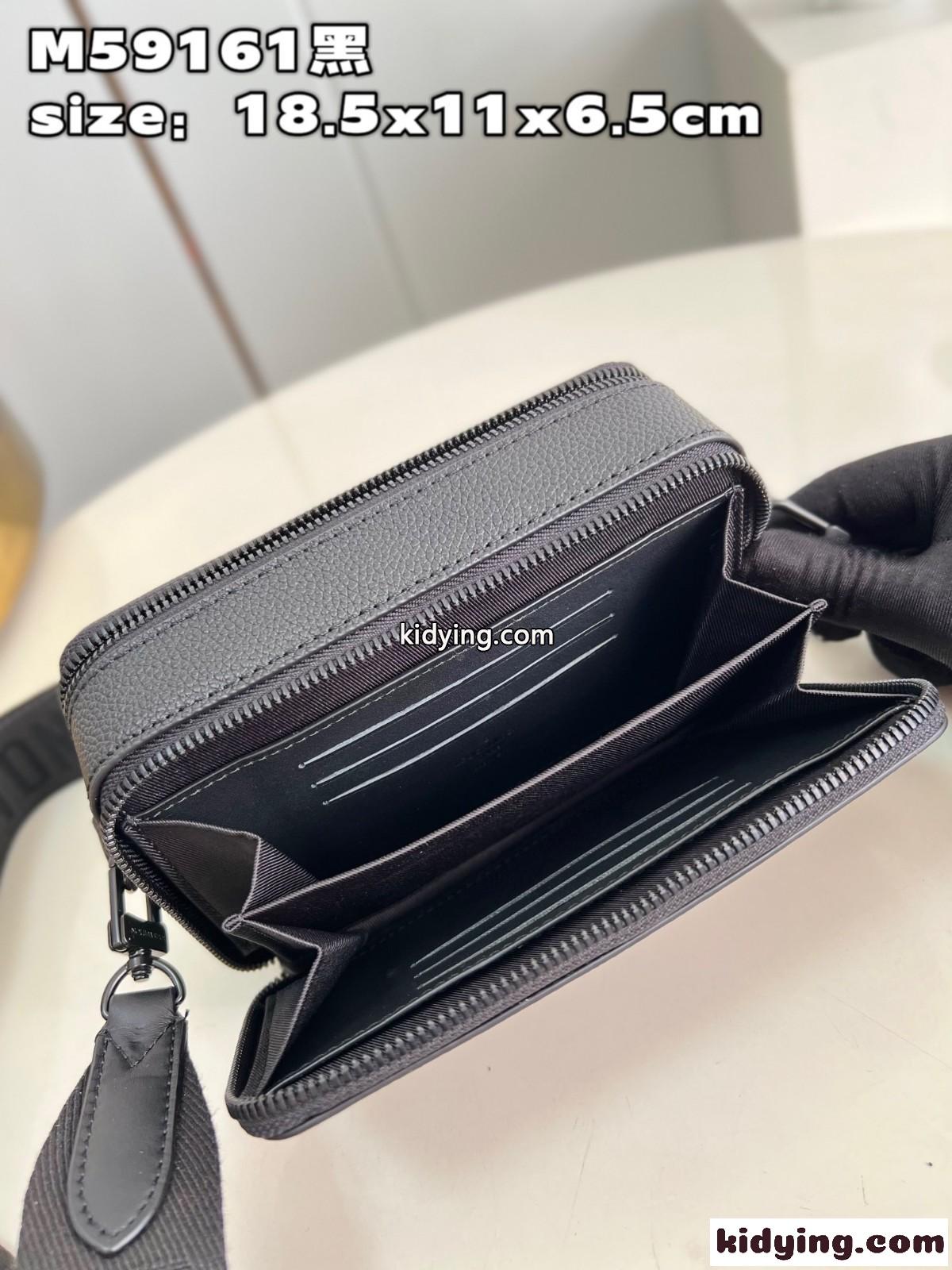 M59161 アルファ・ウエアラブル ウォレット ルイヴィトン バッグ コピー メンズ ショルダーバッグ ブラック-4