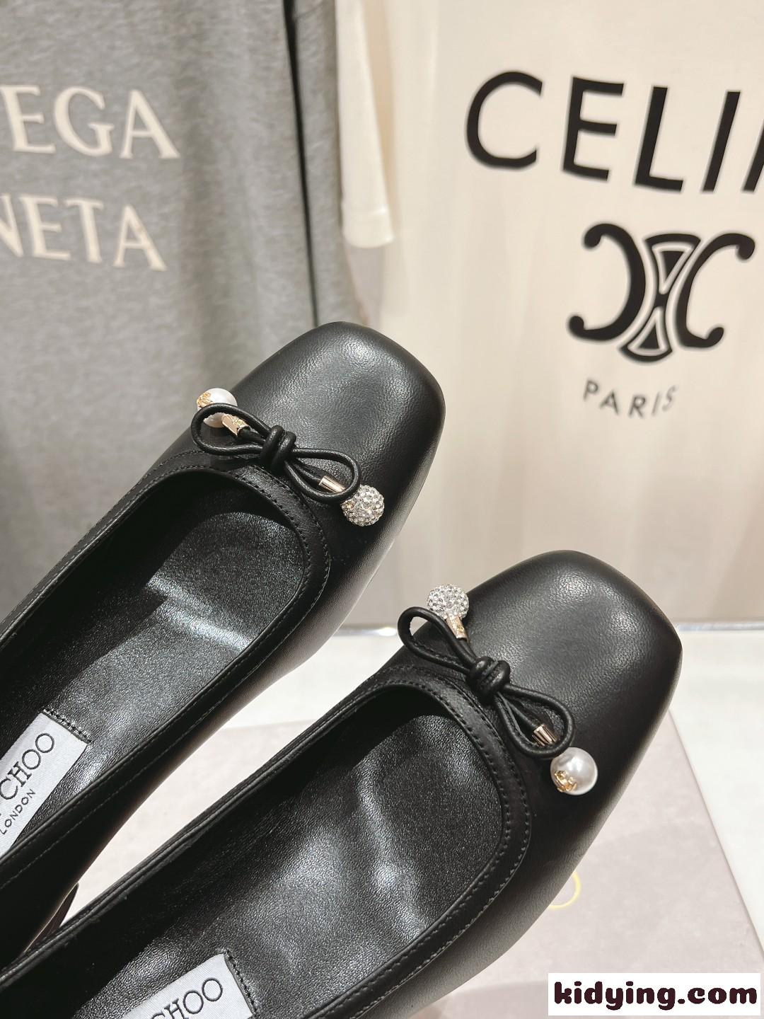 フェミニン エルメ レザーパンプス ジミーチュウ パンプス スーパーコピー ブラック-2