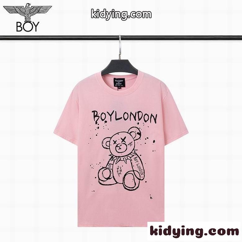 可愛い おしゃれ クルーネック プリント ボーイロンドン 半袖Tシャツ コピー 春夏 定番 合わせやすい トップス-3