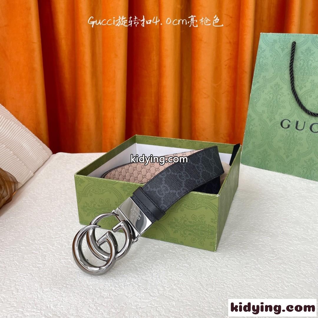カジュアル 上品 グッチ ベルト コピー 合わせやすい リバーシブルベルト-0