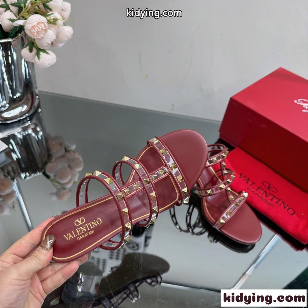 人気 ヴァレンティノ サンダル コピー レディース ミュール ロックスタッズ-3