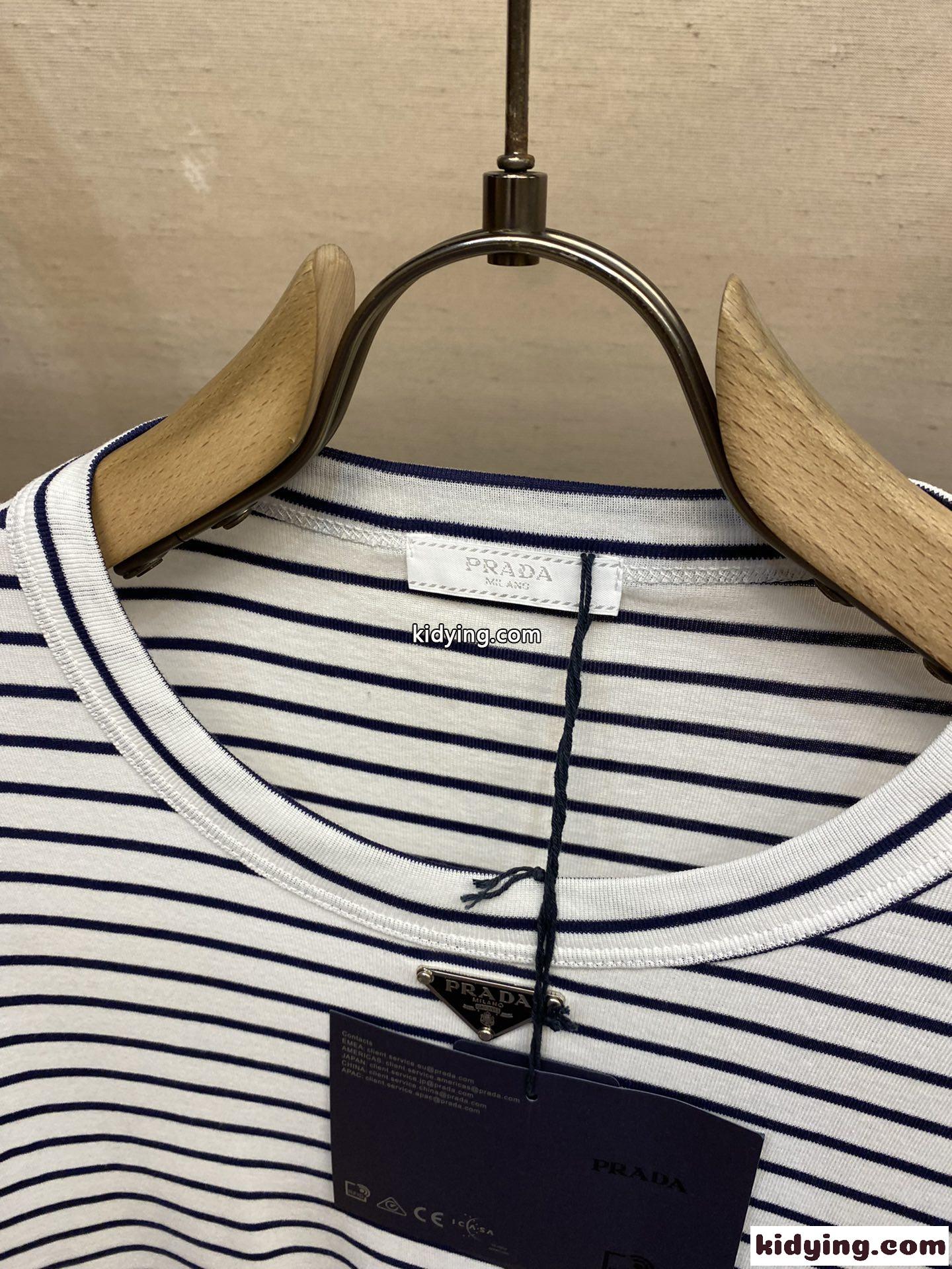カジュアル 定番 クルーネック プラダ Tシャツ コピー メンズ 半袖 トップス-2