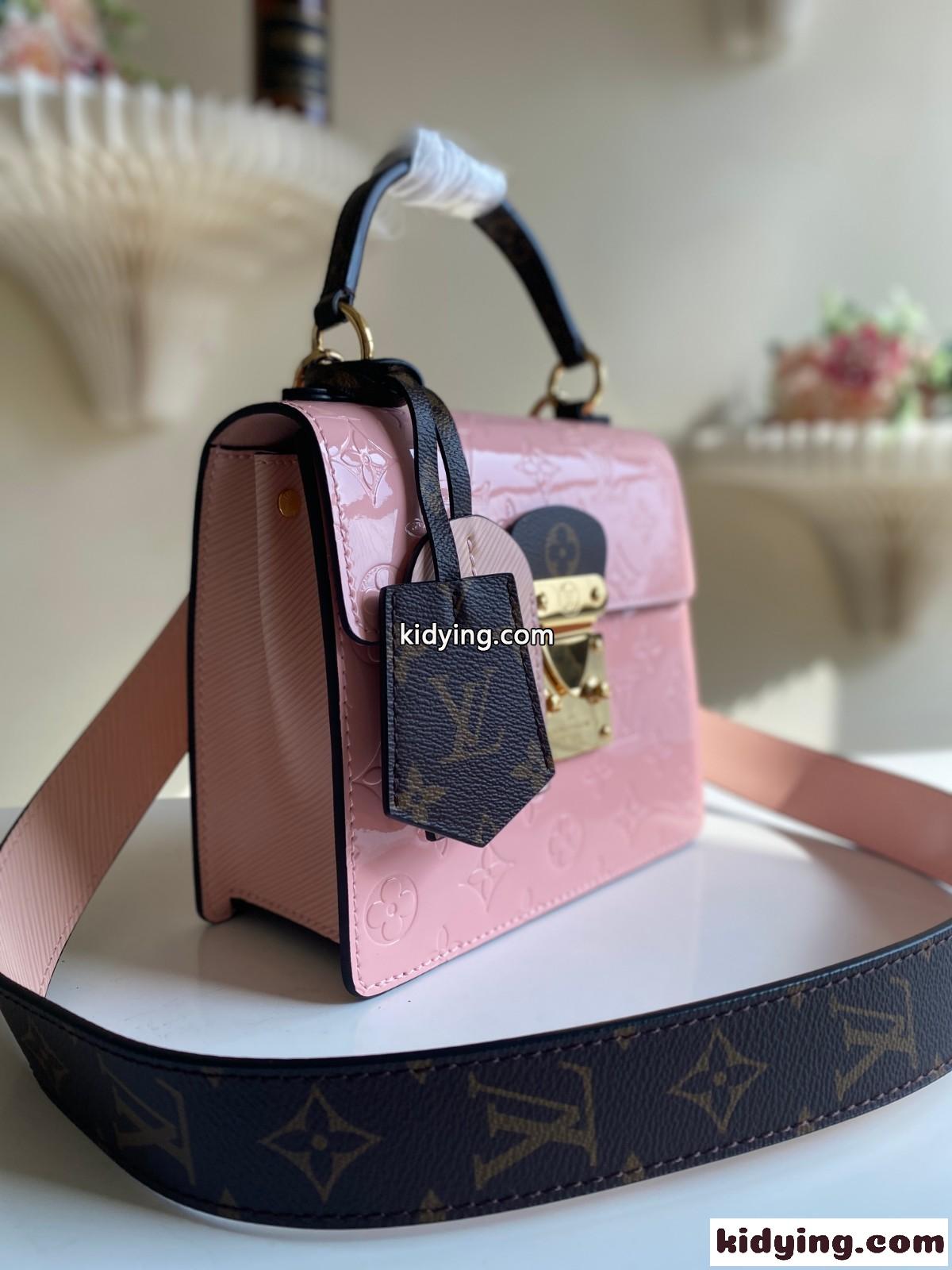 LOUIS VUITTON ルイヴィトン M90376 ヴェルニ スプリングストリート PM スーパーコピー ピンク-2