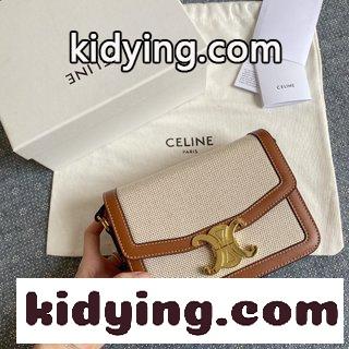 セリーヌ バッグ アンティークコピー セリーヌ・凱旋門トランペット白綿布 カスタマイズ版 木綿に牛革を合わせる-3