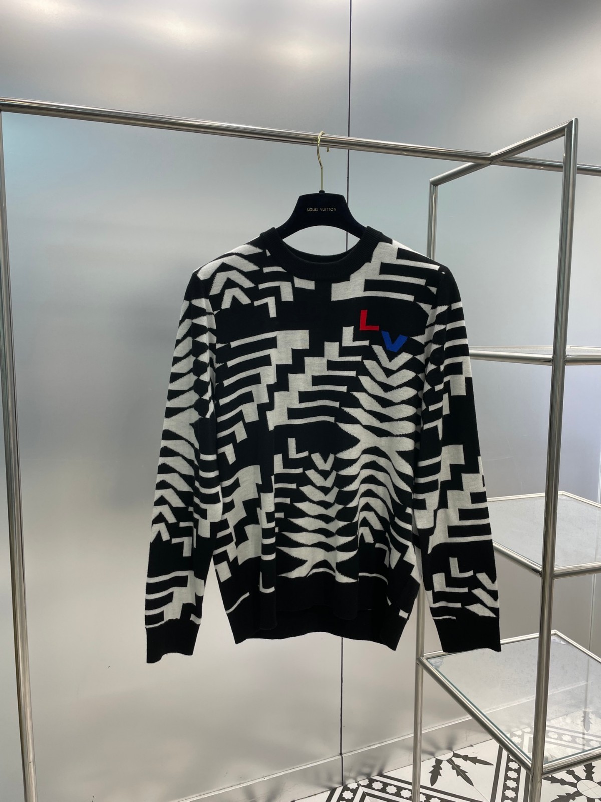 LV SKI ウールプルオーバー ルイヴィトン セーター コピー メンズ-1