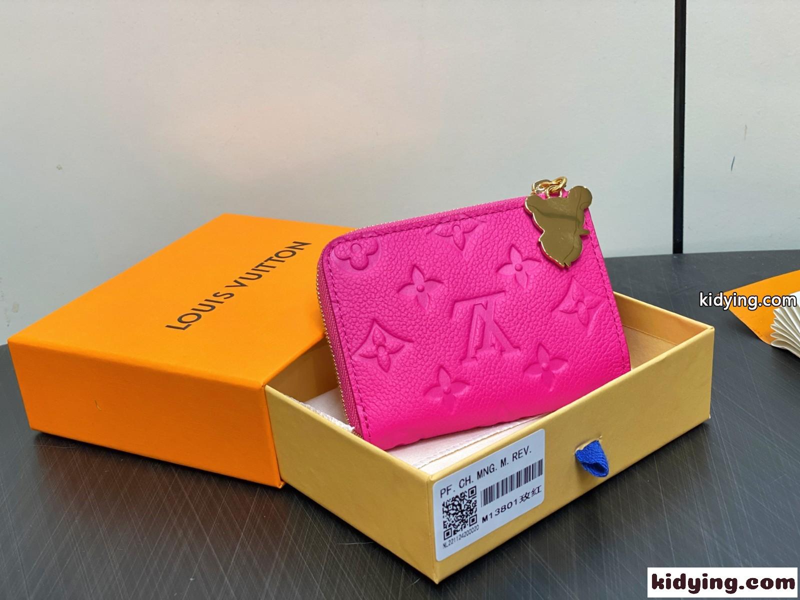 ルイ・ヴィトン 村上隆 LV × TM ポルトフォイユ・ノア コンパクト スーパーコピー M13801 ピンク-2