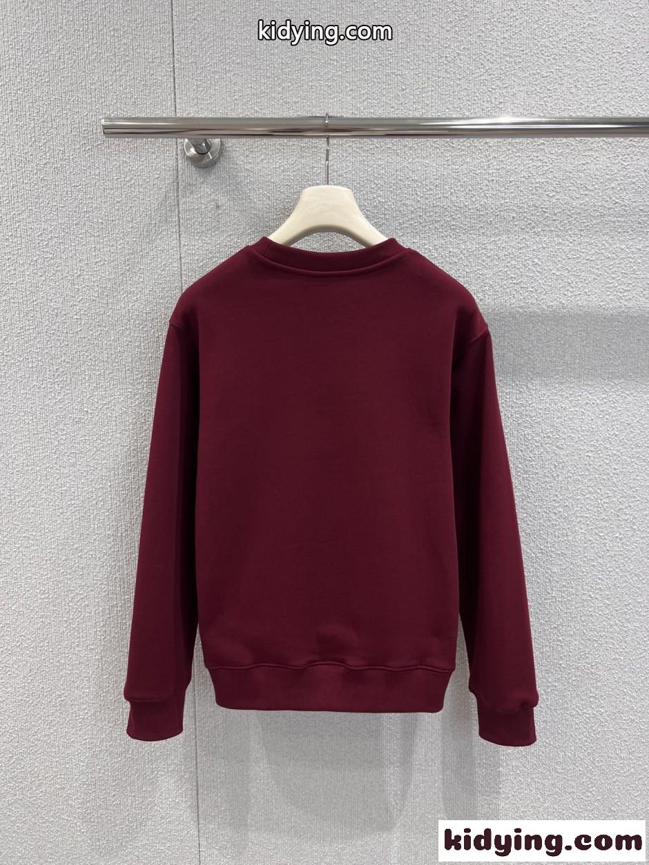 プリント コットンフリース スウェットシャツ グッチ Tシャツ 偽物 ボルドー-0