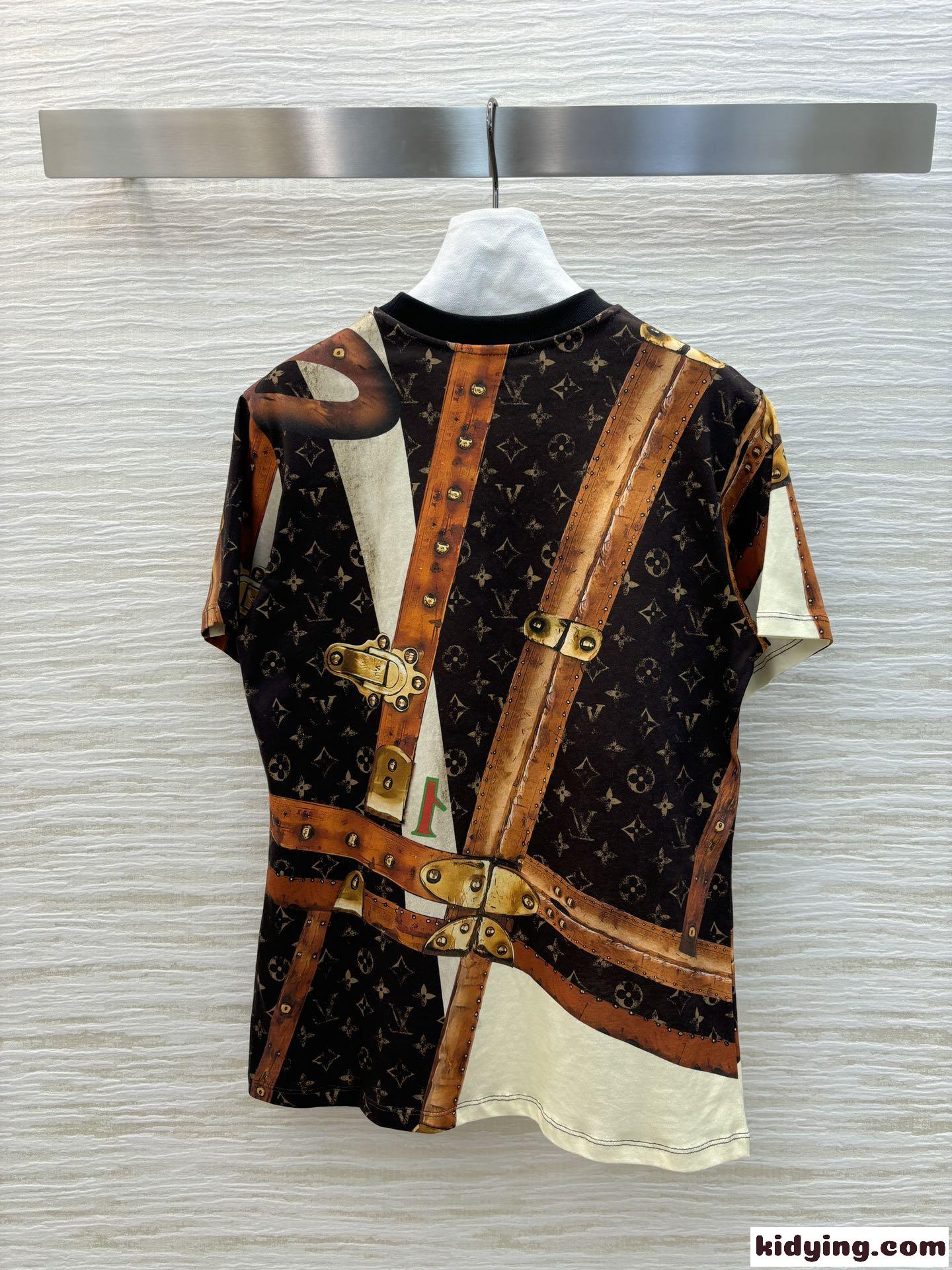 目を惹く LVトランクTシャツ ルイヴィトン Tシャツ コピー 半袖 トップス-3