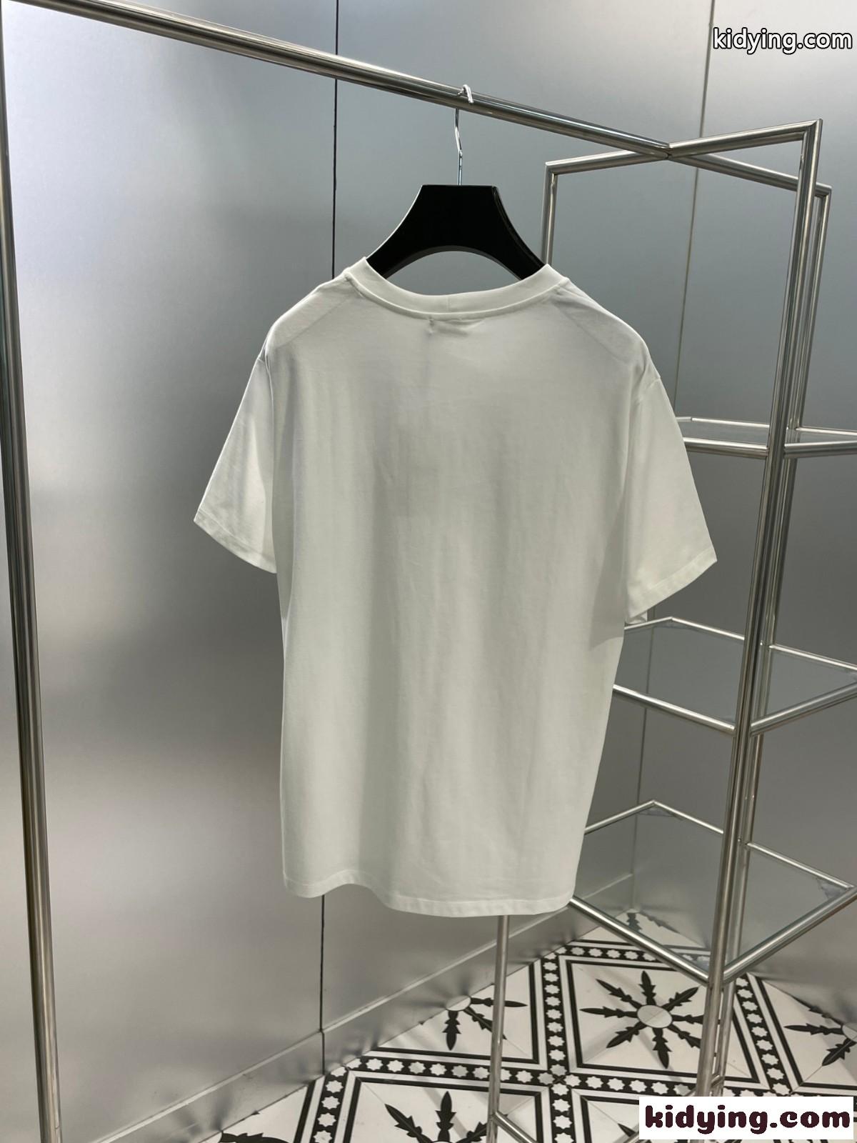 ベーシック 合わせやすい クルーネック オーバーサイズ セリーヌ Tシャツ コピー カジュアル コットン-2