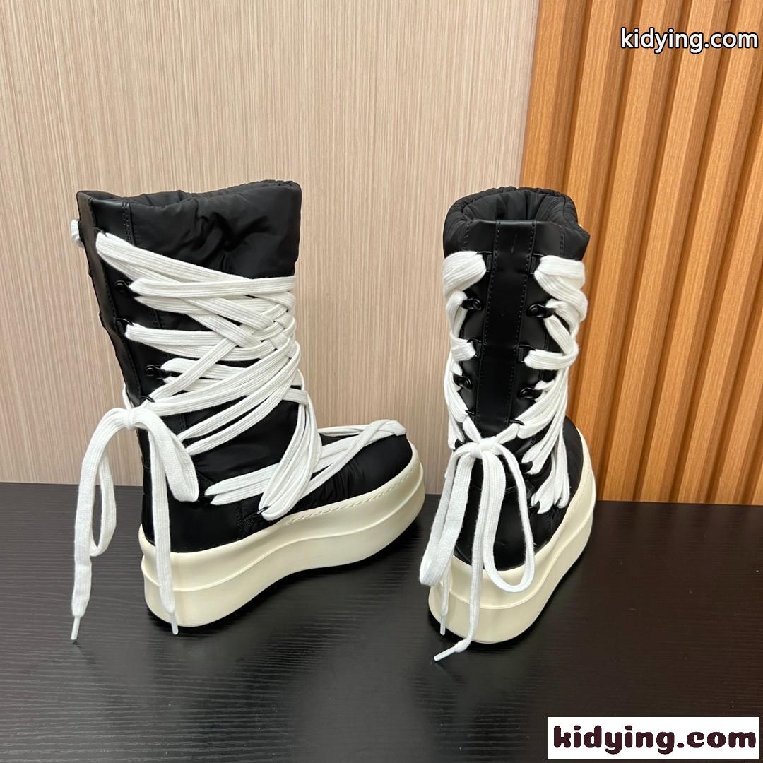 MONCLER ｘ RICK OWENS BIGROCKSブーツ モンクレール ブーツ スーパーコピー ブラック-1