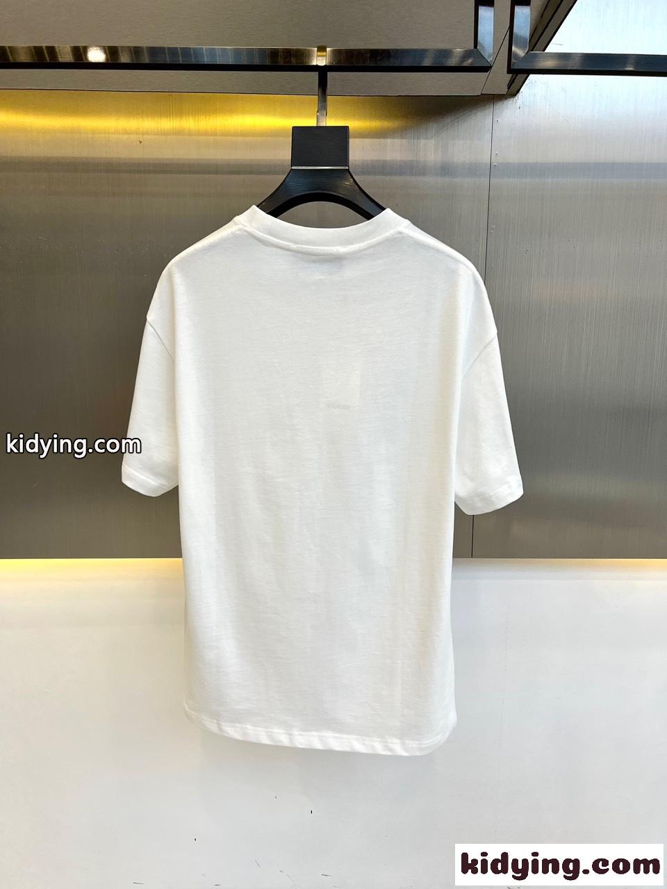 シンプル ロゴプリント 半袖Tシャツ グッチ Tシャツ コピー ホワイト-4