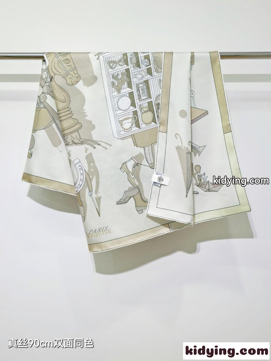 エレガント エルメス 華麗なるイリュージョン シルクスカーフ スーパーコピー-3