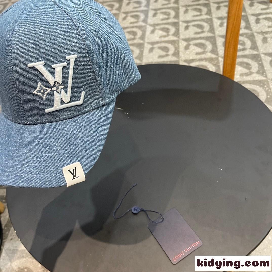定番 人気 LV スマッシュ 帽子 ルイヴィトン キャップ 偽物 ユニセックス ブルー-3
