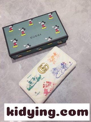 グッチ財布 イメージ Disneyディズニーの連名GG Marmontシリーズのジップウォレット，ミッキーシリーズ，可愛いアニメ少女風 コピー-3